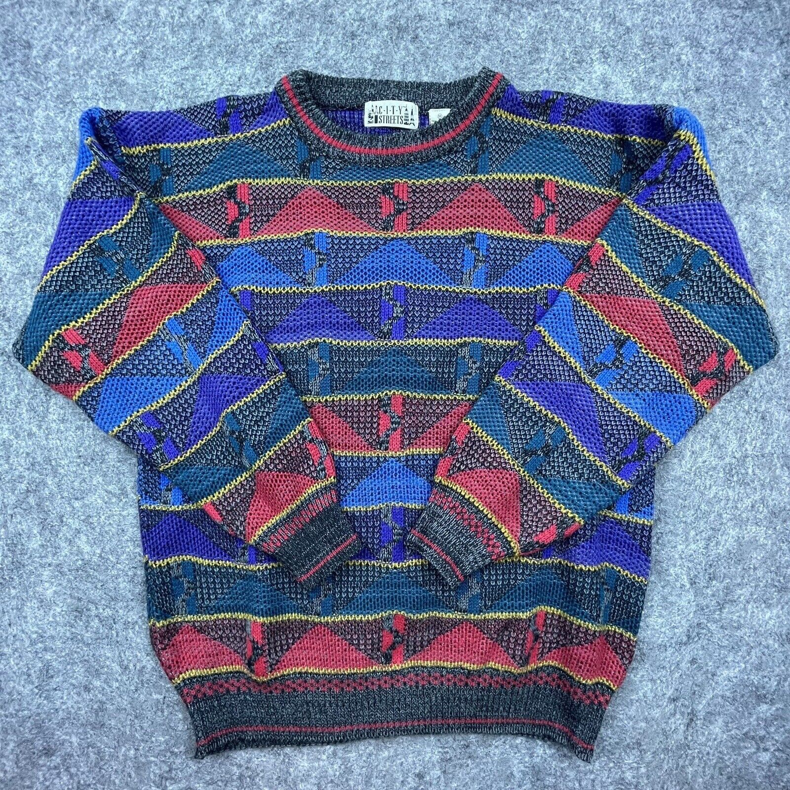 City Streets Vintage City Streets Sweater Medium Primary Cosby 80s Dad Size US M / EU 48-50 / 2 - 1 Thumbnail