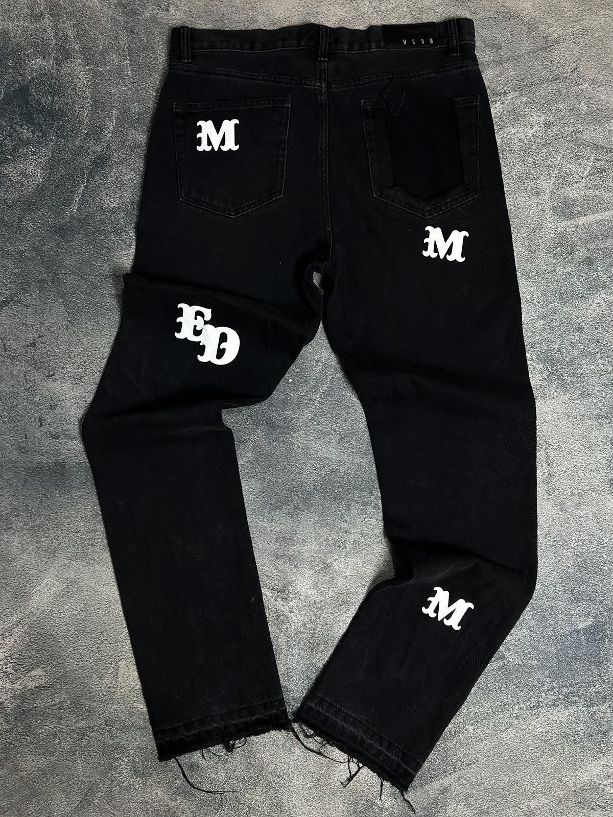 Japanese Brand Mr Enjoy Da Money SS21 Letter Trousesr CH style Size US 33 - 2 Thumbnail