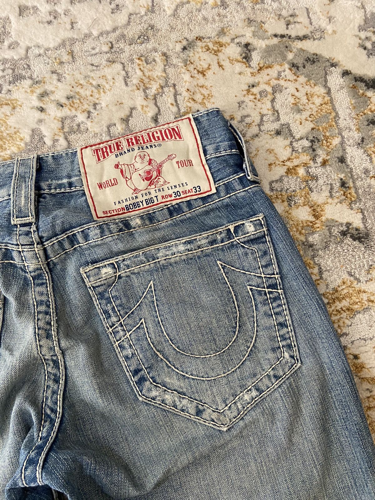 If Six Was Nine × Other × True Religion Y2K REVIVAL FLARE WASH DENIM JEANS Size US 34 / EU 50 - 6 Thumbnail