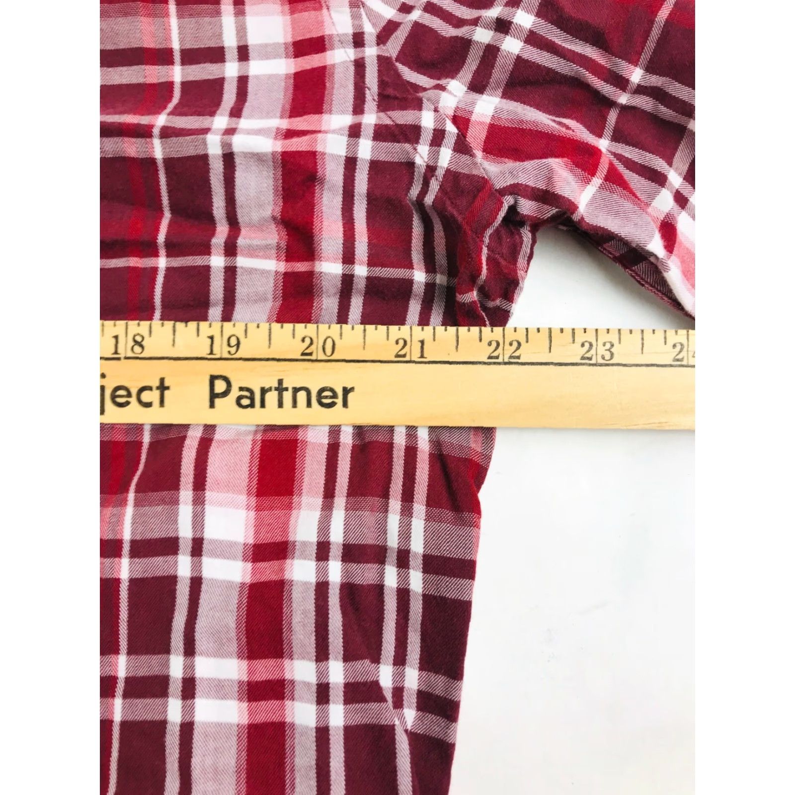 Express Express Shirt Men's L Red Plaid Button-Up Long Sleeve Size US L / EU 52-54 / 3 - 3 Thumbnail