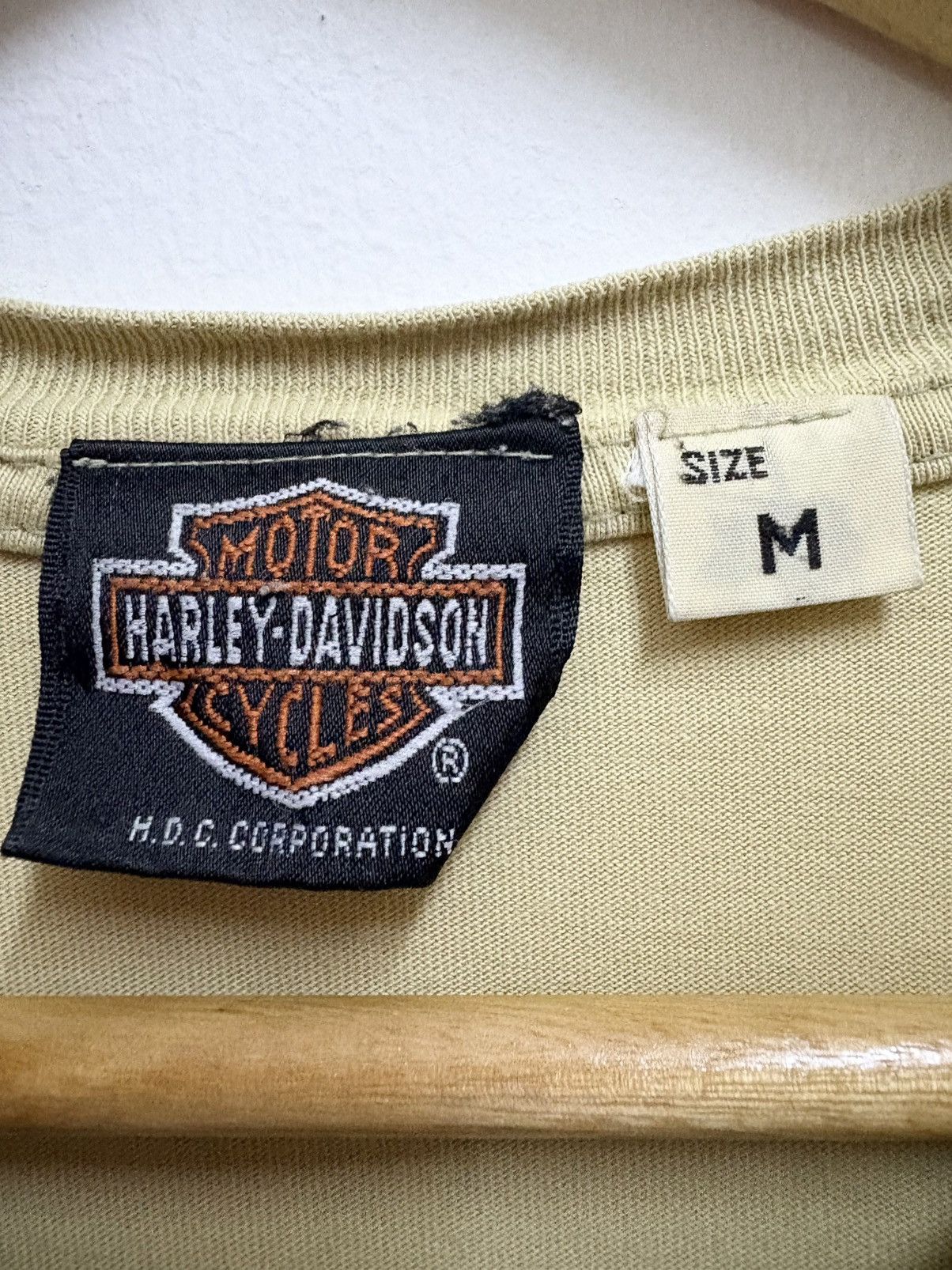 Harley Davidson Vintage 90's Harley Davidson - Eagle Tail Feathers T-Shirt Size US M / EU 48-50 / 2 - 11 Thumbnail