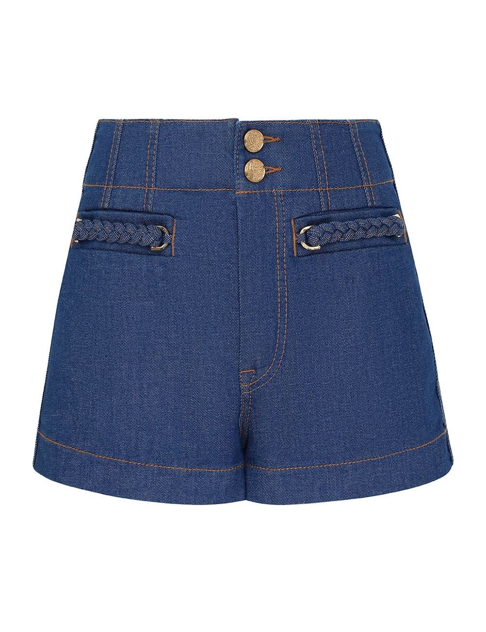 oc11z0226 Wylie Denim Shorts In Blue