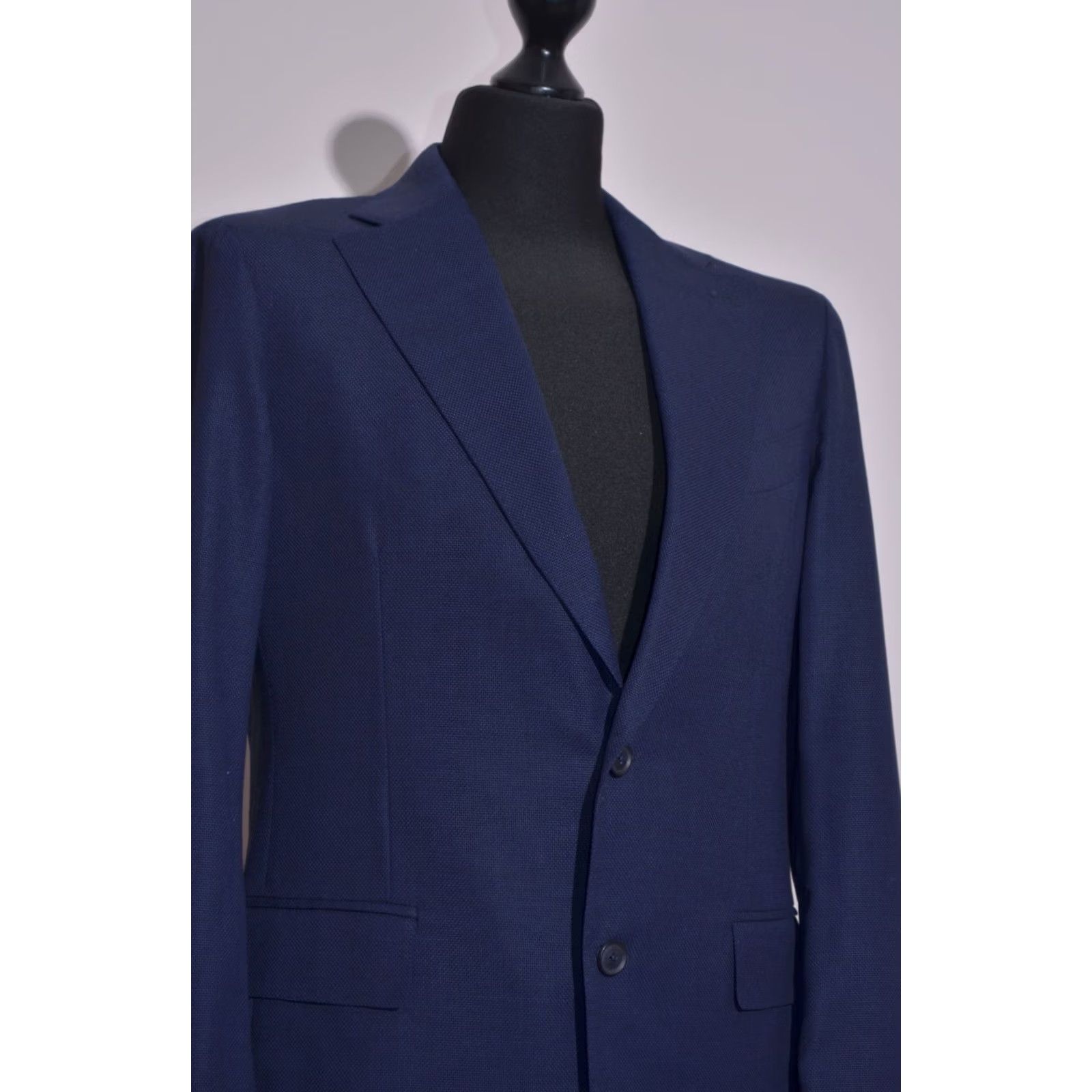 Vintage Boggi Milano Navy Blue Wool Blazer Shirt Blazer Mens EU 48 / S Regular Wool Blazer Europe 90s? Size 48R - 2 Thumbnail