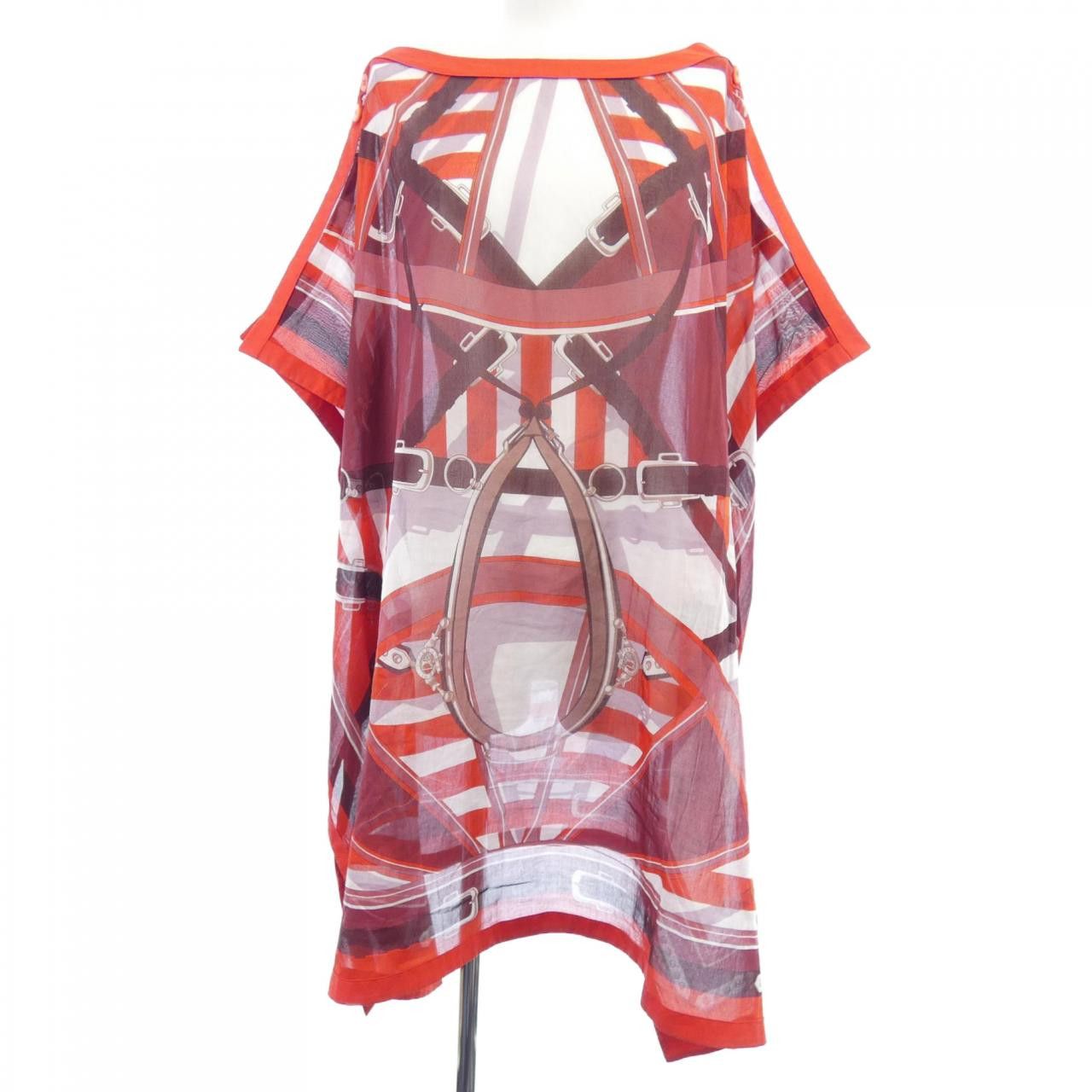 Hermes Hermes Hermes EN ROUE LIBRE Cotton Tunic Textile Tops DUTY FREE for USA Size ONE SIZE - 1 Thumbnail