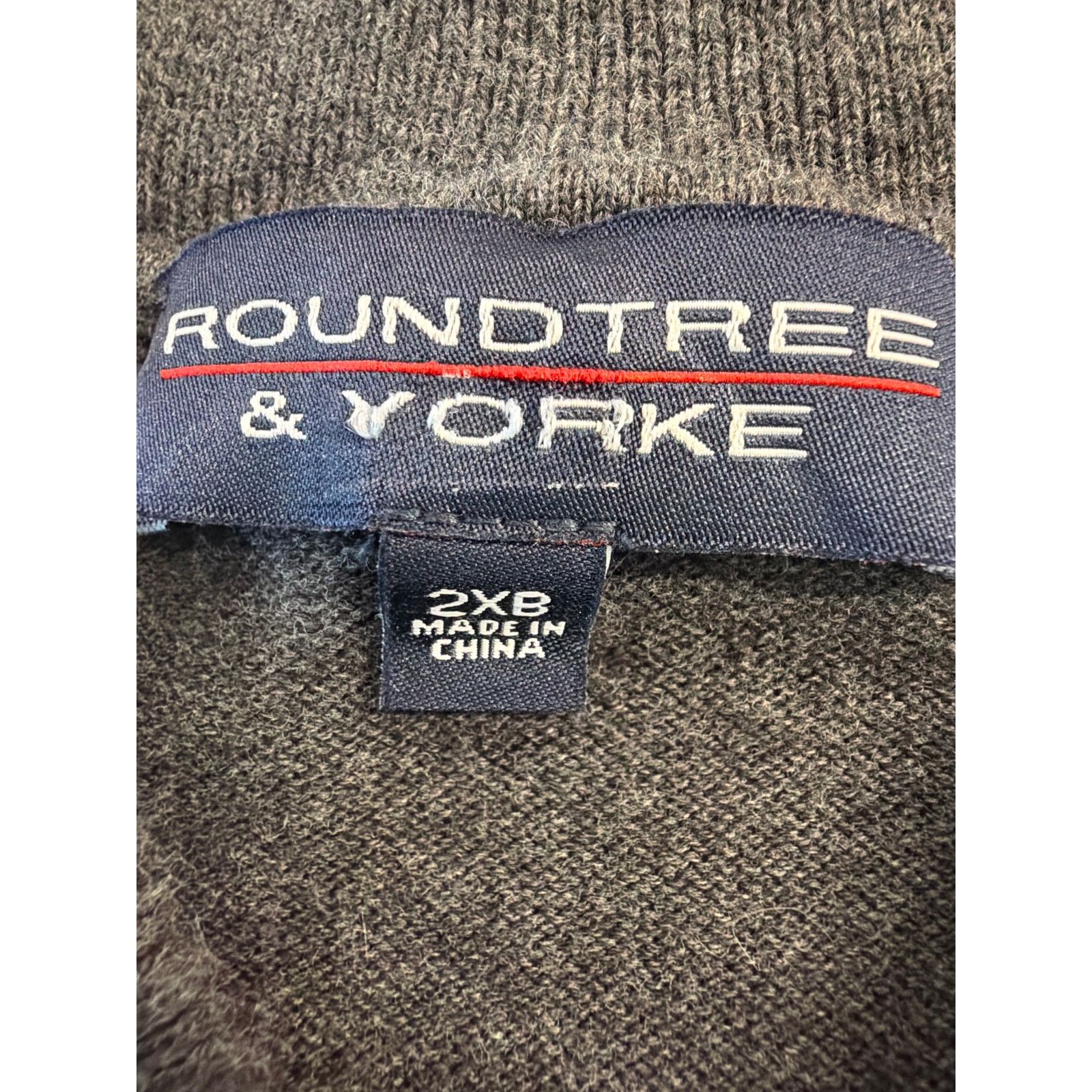 Roundtree & Yorke Roundtree & Yorke 100% Cotton gray charcoal /brown suede 2XB Size US XL / EU 56 / 4 - 3 Thumbnail