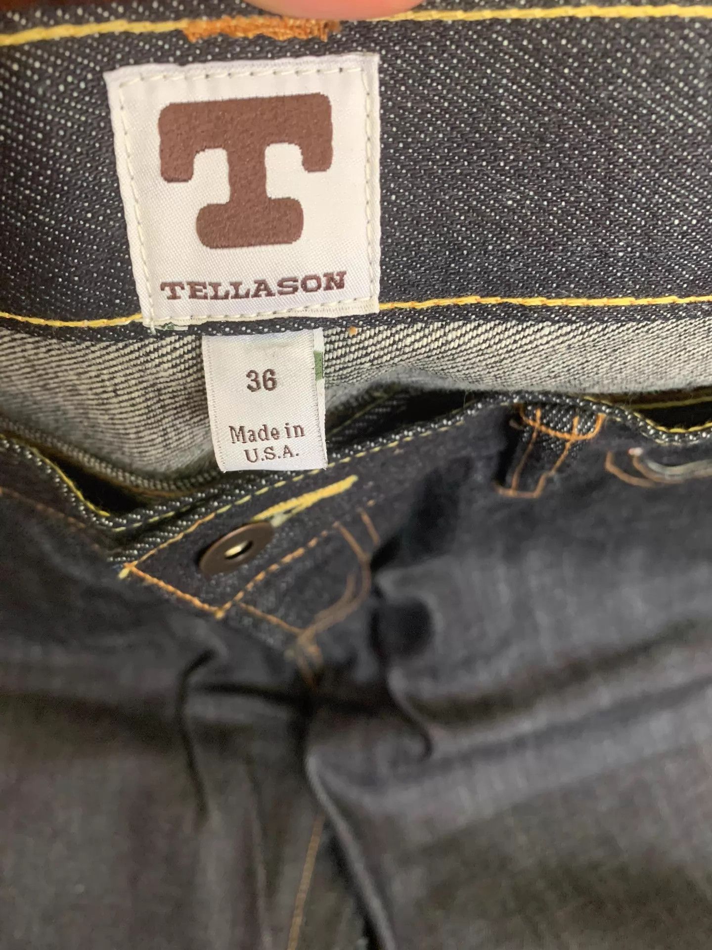 Tellason Tellason USA Selvedge Raw Denim Jeans 14.75oz JGM Size US 36 / EU 52 - 2 Thumbnail