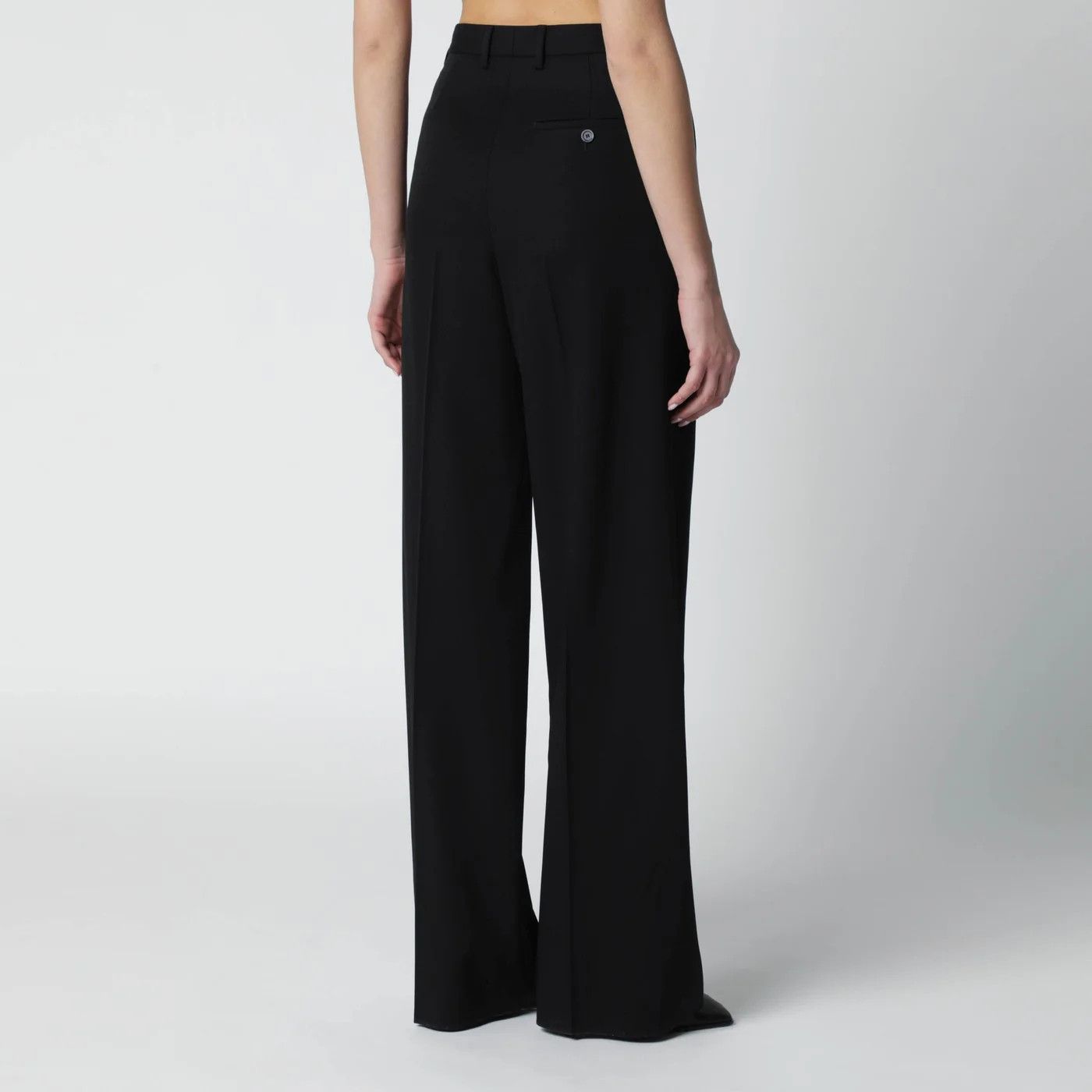 Balenciaga o1d2blof0426 Wool Trousers in Black Size 25" / US 0 / IT 36 - 3 Thumbnail