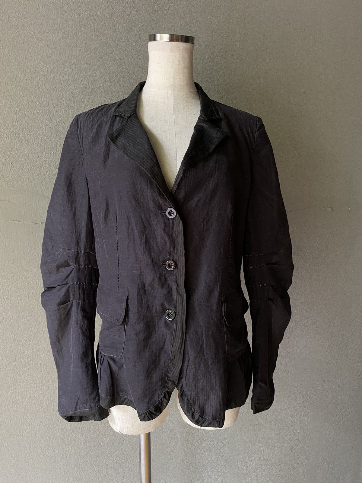 Marithe + Francois Girbaud Marithe Francois Girbaud women blazer in light and dark gray Size S / US 4 / IT 40 - 25 Thumbnail