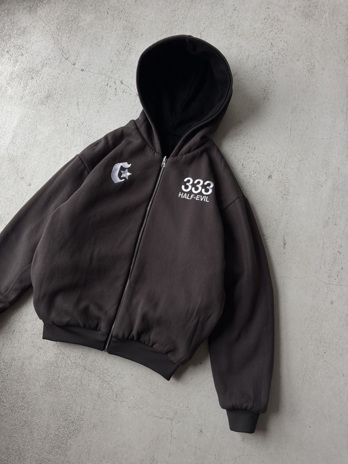 Crash Vancouver × Half Evil Half Evil 333 Crash Vancouver Double Reversible Zip Hoodie Size US S / EU 44-46 / 1 - 9 Thumbnail