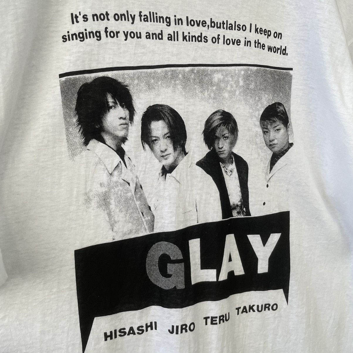 Band Tees × Vintage Vintage 1990s GLAY Japanese Rock Band T Shirt Size US L / EU 52-54 / 3 - 2 Thumbnail