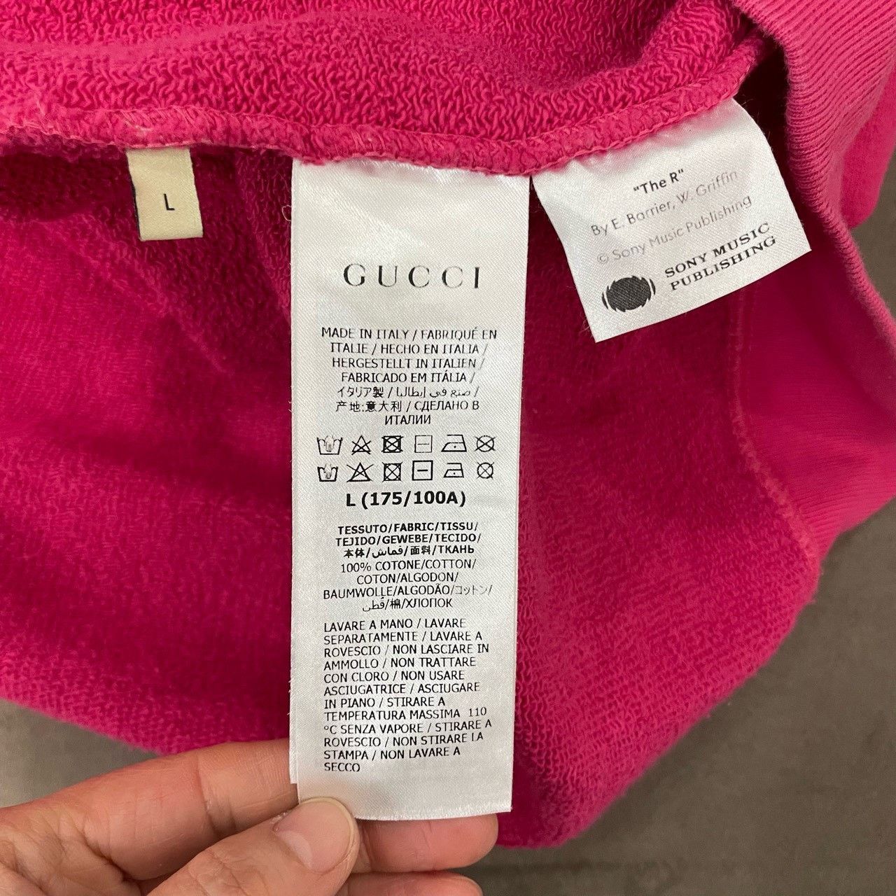 Gucci Gucci Pink anniversary new hoodie 2501-Nextarrow Size US L / EU 52-54 / 3 - 6 Thumbnail