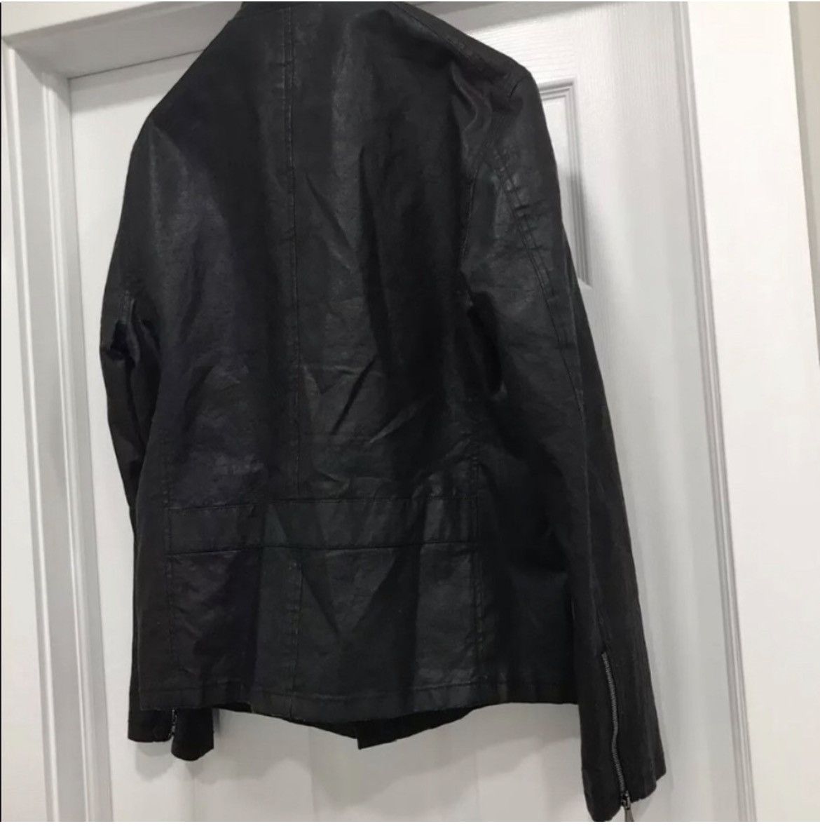 John Varvatos Coated Linen Moto jacket EU 50 USA 40 Size US M / EU 48-50 / 2 - 7 Thumbnail