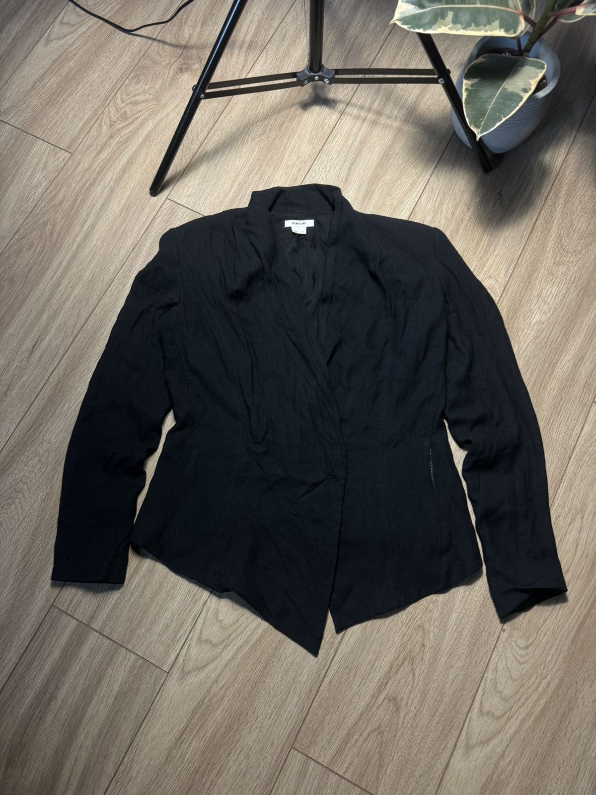 Helmut Lang Vintage Luxery Helmut Lang Desinger Black Night Blazer Size M / US 6-8 / IT 42-44 - 1 Thumbnail