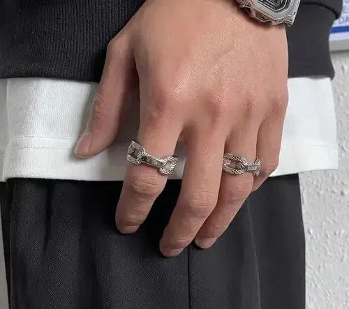 Ring Of Fire Retro diamond ring Size ONE SIZE - 2 Thumbnail