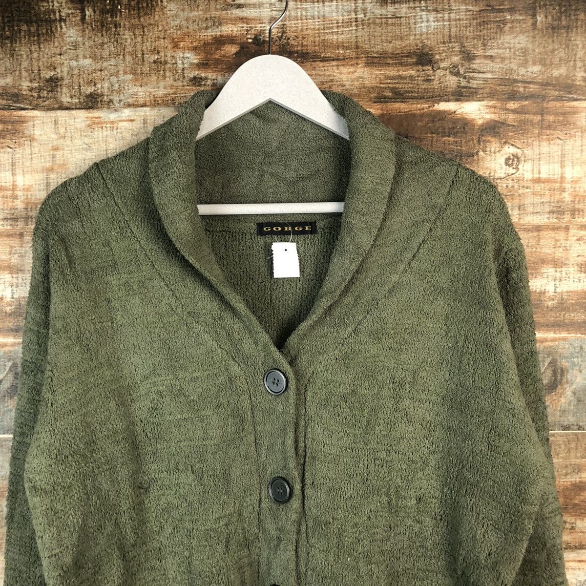 Vintage DL Gorge Green Cardigan Knitwear #C328 Size US L / EU 52-54 / 3 - 4 Thumbnail