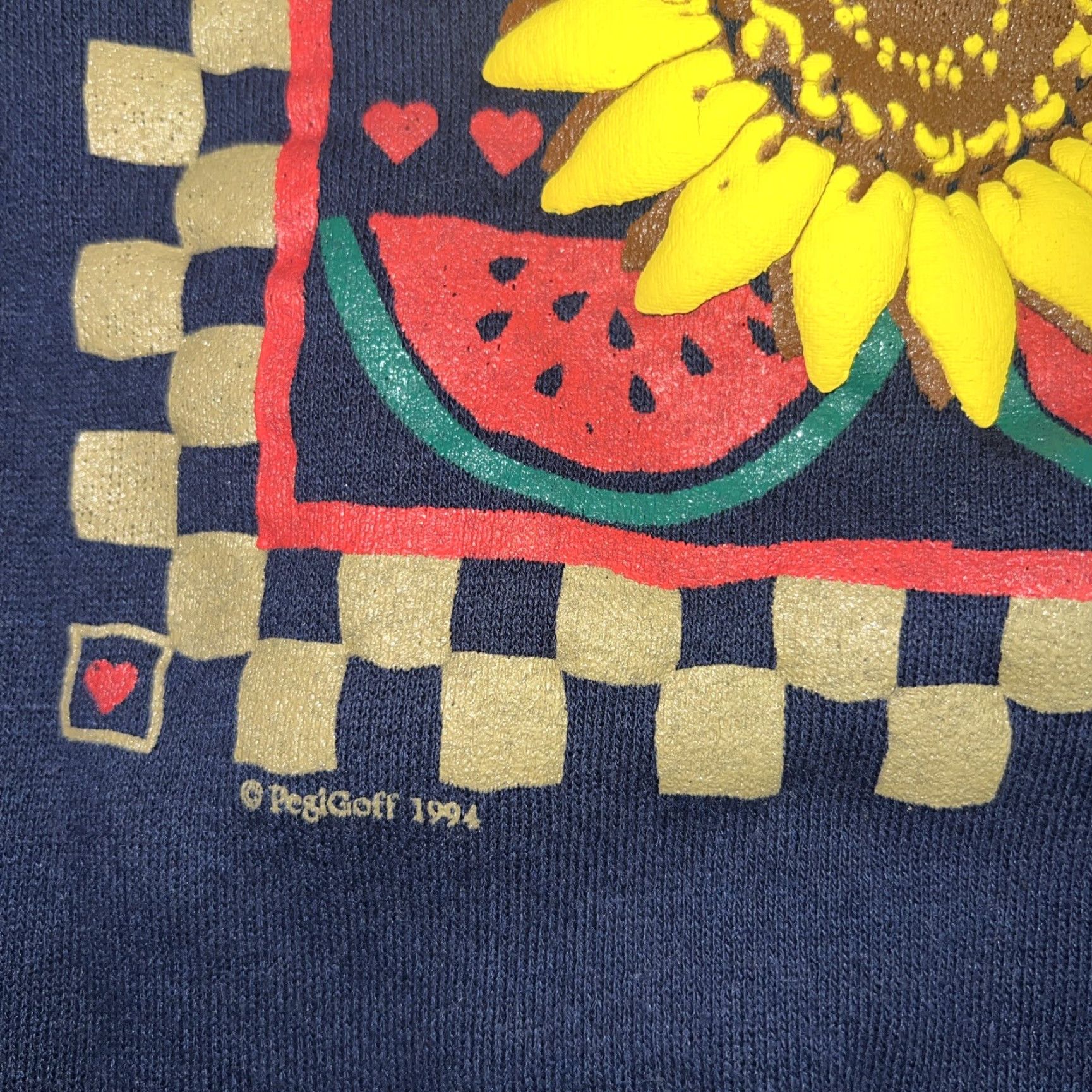 Vintage VINTAGE 1994 Pegi Blue Pullover Womens Size L USA Pullover Sweater Blue USA Womens L Size L / US 10 / IT 46 - 3 Thumbnail