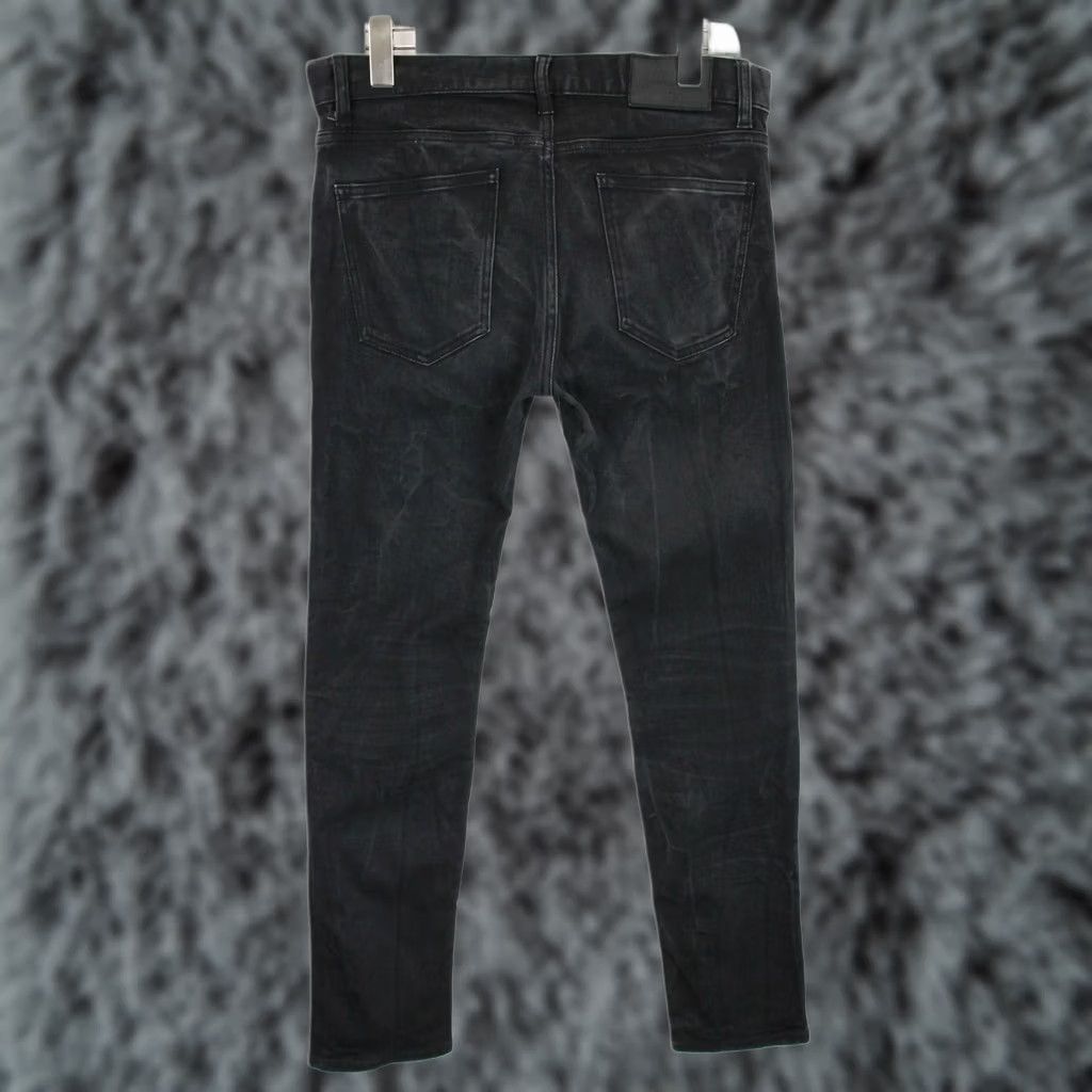 J.Lindeberg J. LINDEBERG Jay Ivy Black Jeans Slim Fit W33/L32 Mens Dark Stretch Whiskers Denim Casual Size US 33 - 1 Thumbnail