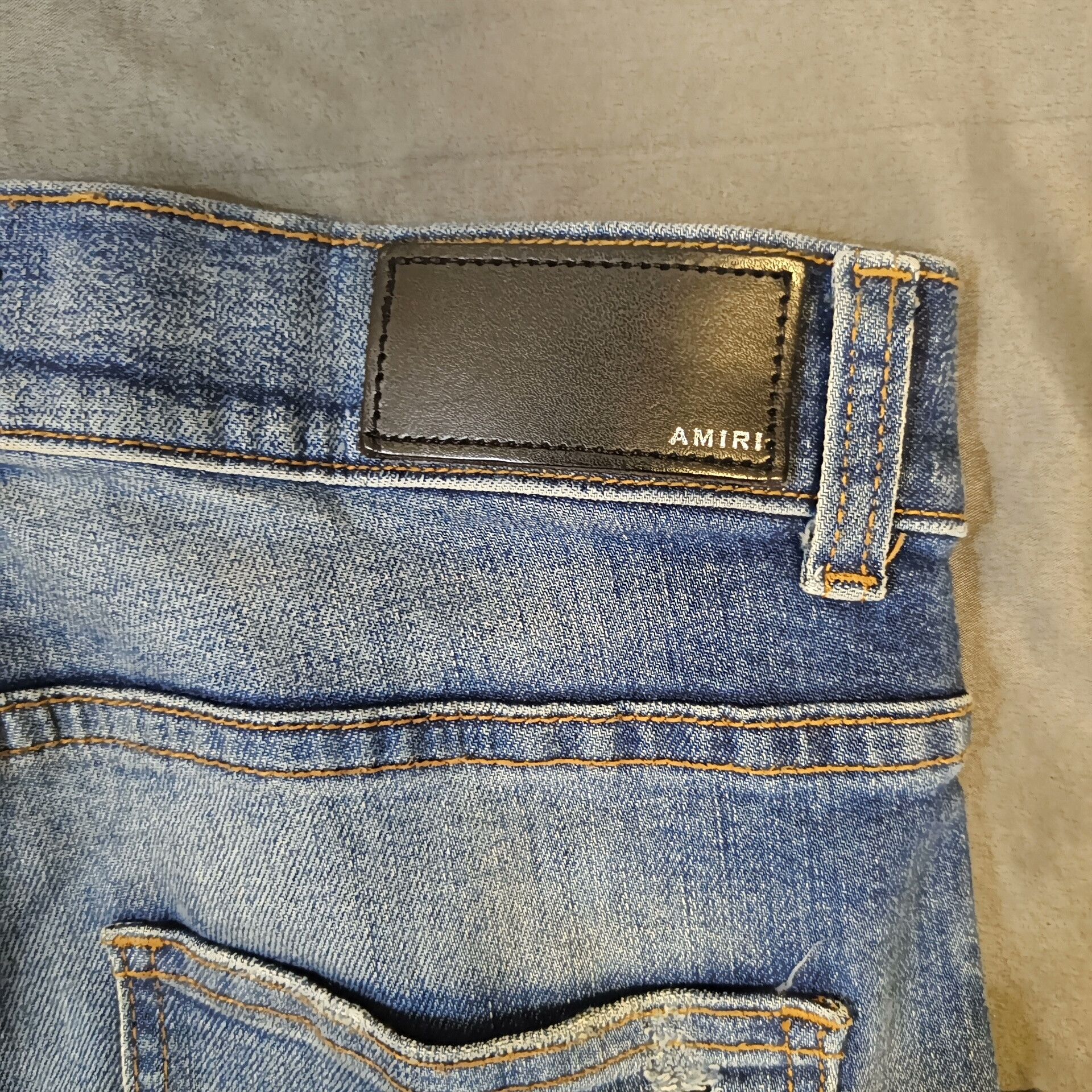 Amiri amiri distressed blue and white jeans Size US 30 / EU 46 - 6 Thumbnail