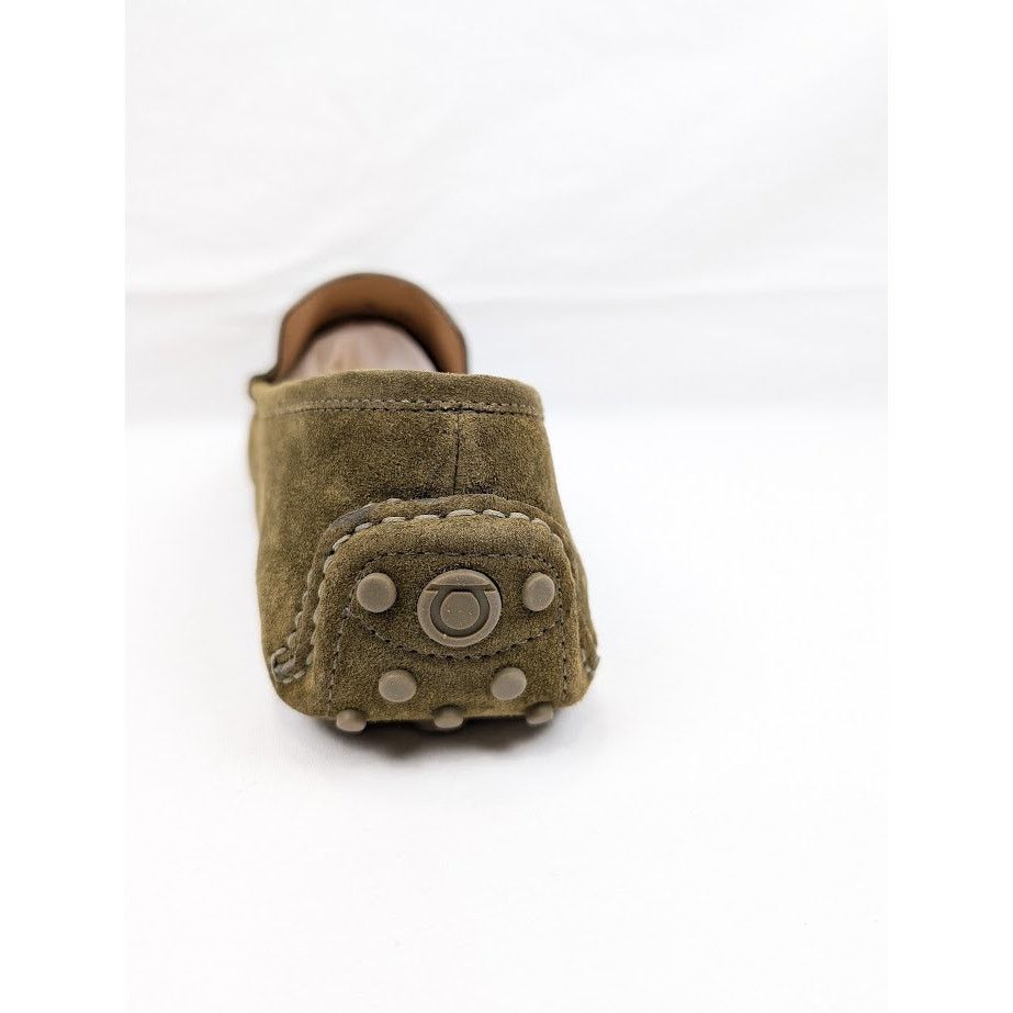 Salvatore Ferragamo o1rshd1 Suede Calf Loafers in Olive Size US 10 / EU 43 - 12 Thumbnail