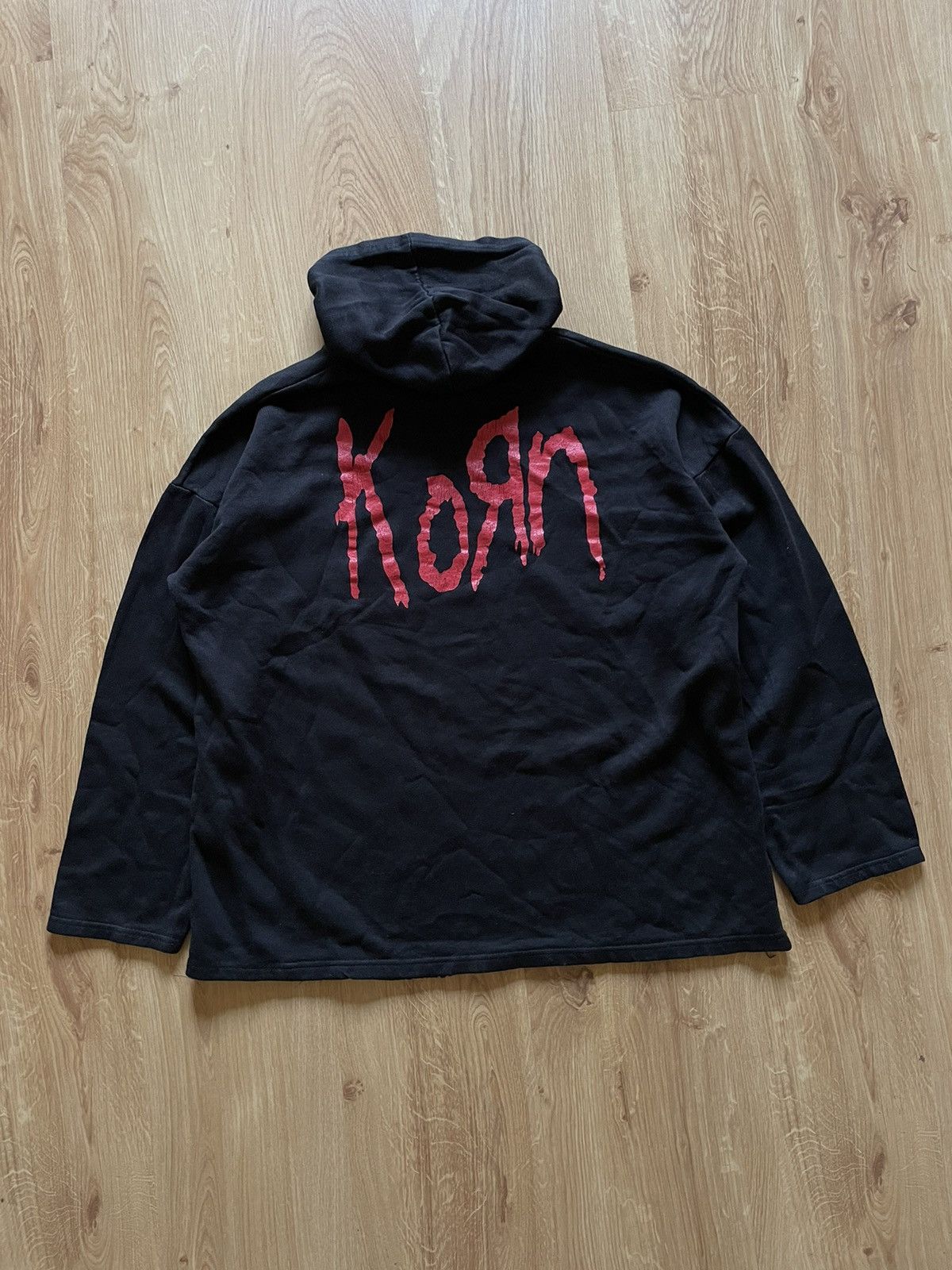 Band Tees × Vintage Vintage 90s Korn Hoodie Sweatshirt Size US M / EU 48-50 / 2 - 2 Thumbnail