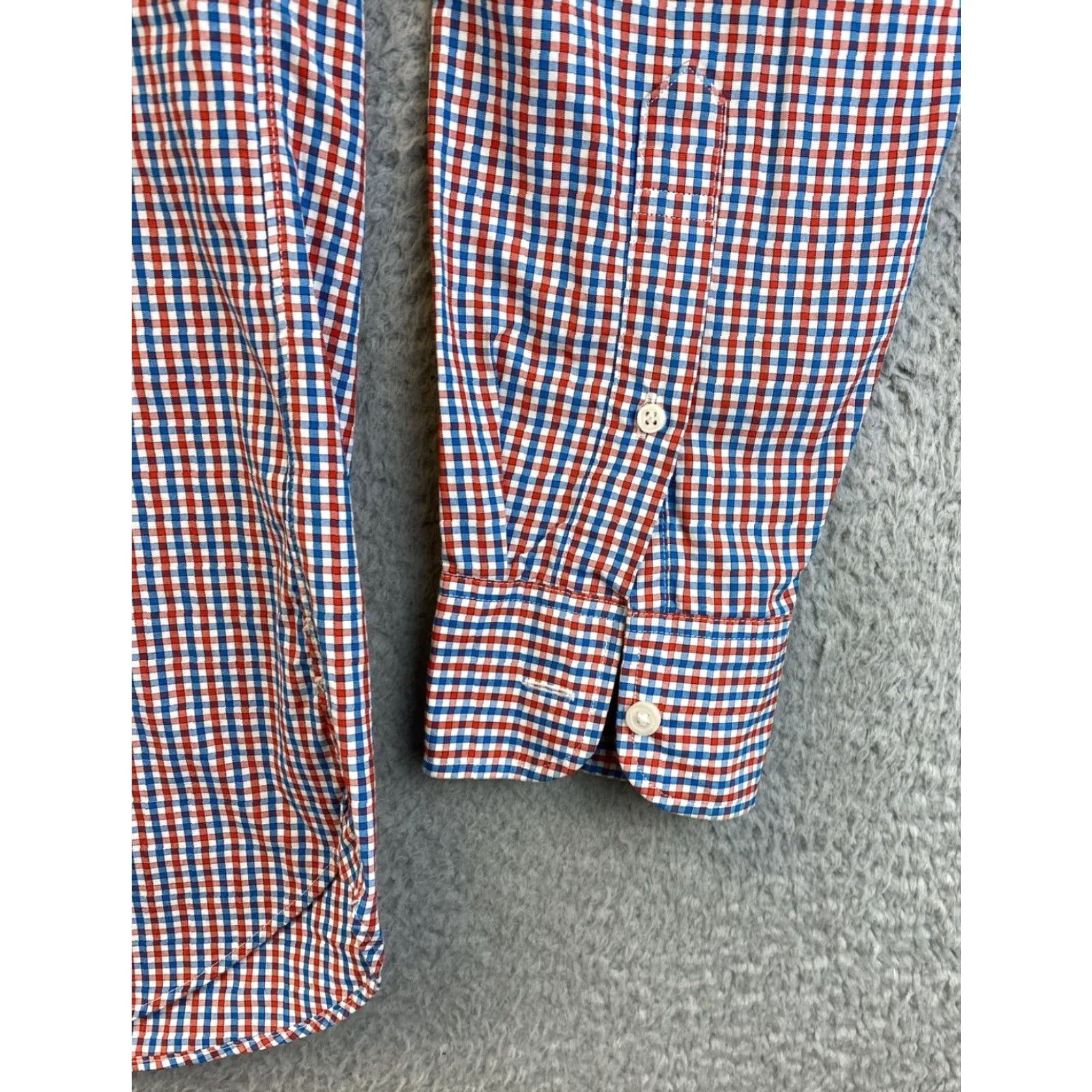J.Crew J.CREW Mens Dress Shirt M 15/15.5 Long Sleeve Plaid Button-Up Multicolor Regular Fit Size 40R - 6 Thumbnail