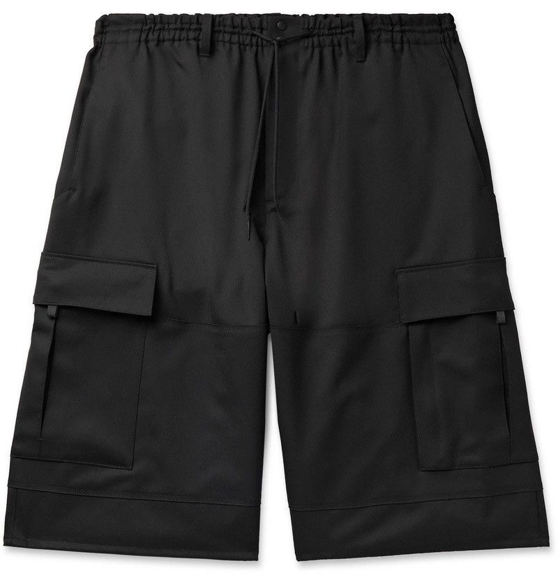 Y-3 × Yohji Yamamoto Yohji Yamamoto Y-3 Wide-Leg Wool-Blend Twill Cargo Shorts Size US 30 / EU 46 - 15 Thumbnail