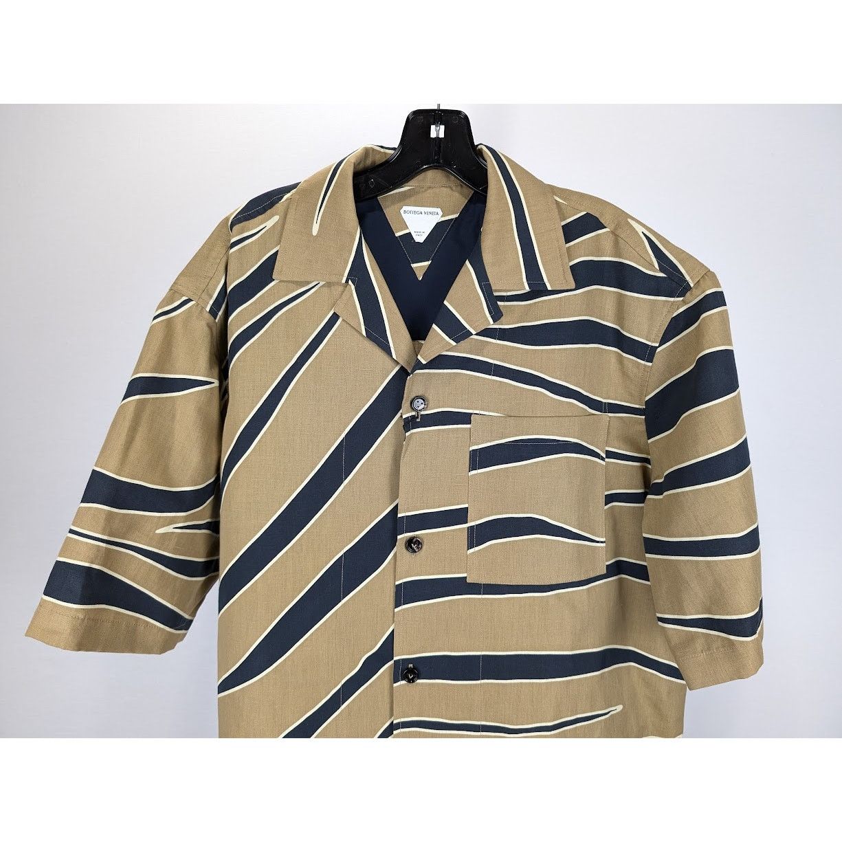 Bottega Veneta o1rshd1 Cotton Animal Print Shirt in Multicolor Size US M / EU 48-50 / 2 - 5 Thumbnail