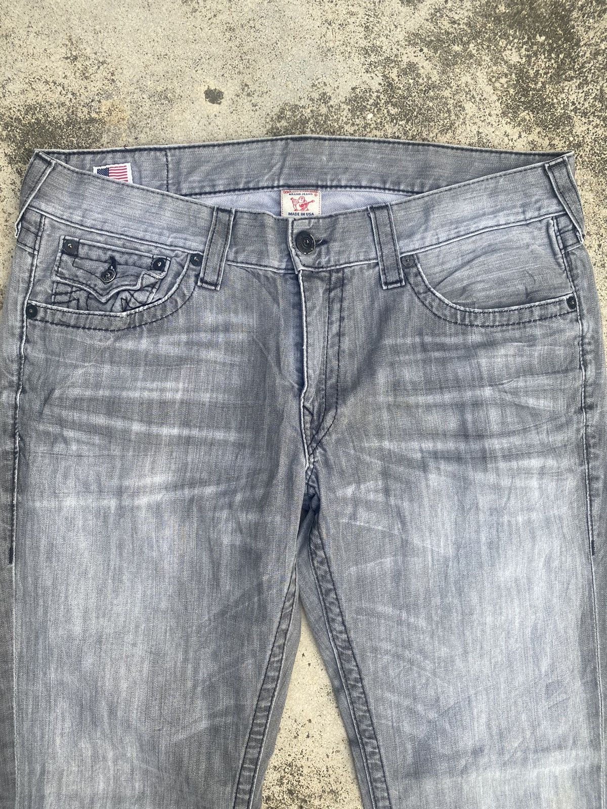 If Six Was Nine × Japanese Brand × True Religion True Religion Fade Loose Straightcut Black Label Edition Size US 39 - 8 Thumbnail