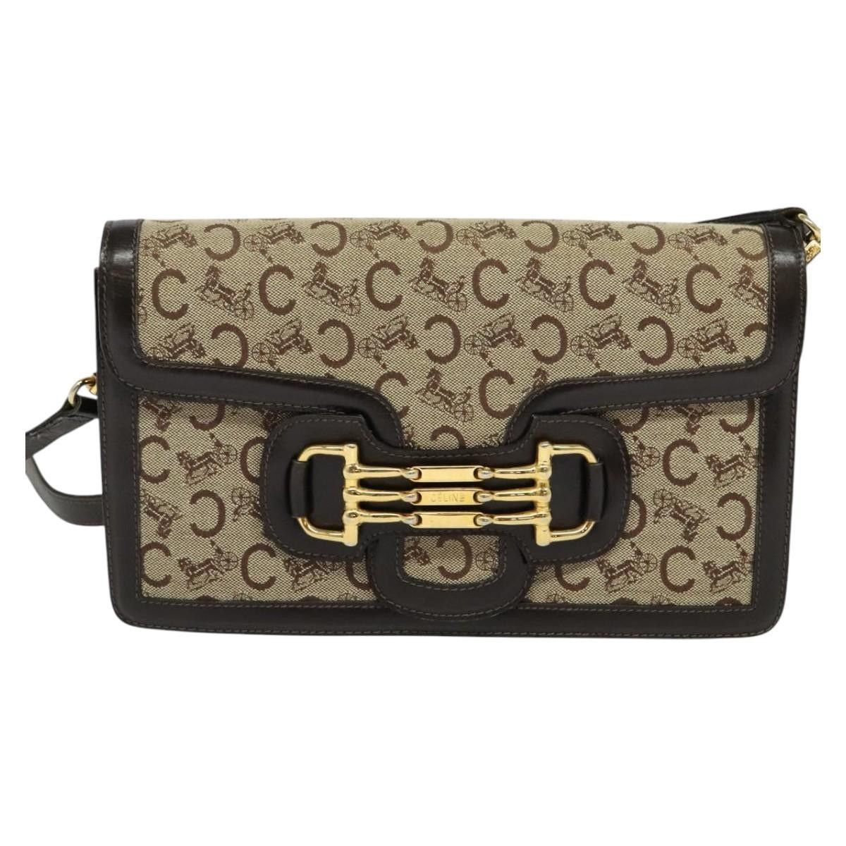 Celine Celine C Sulky Shoulder bag Canvas and Leather Size ONE SIZE - 1 Thumbnail