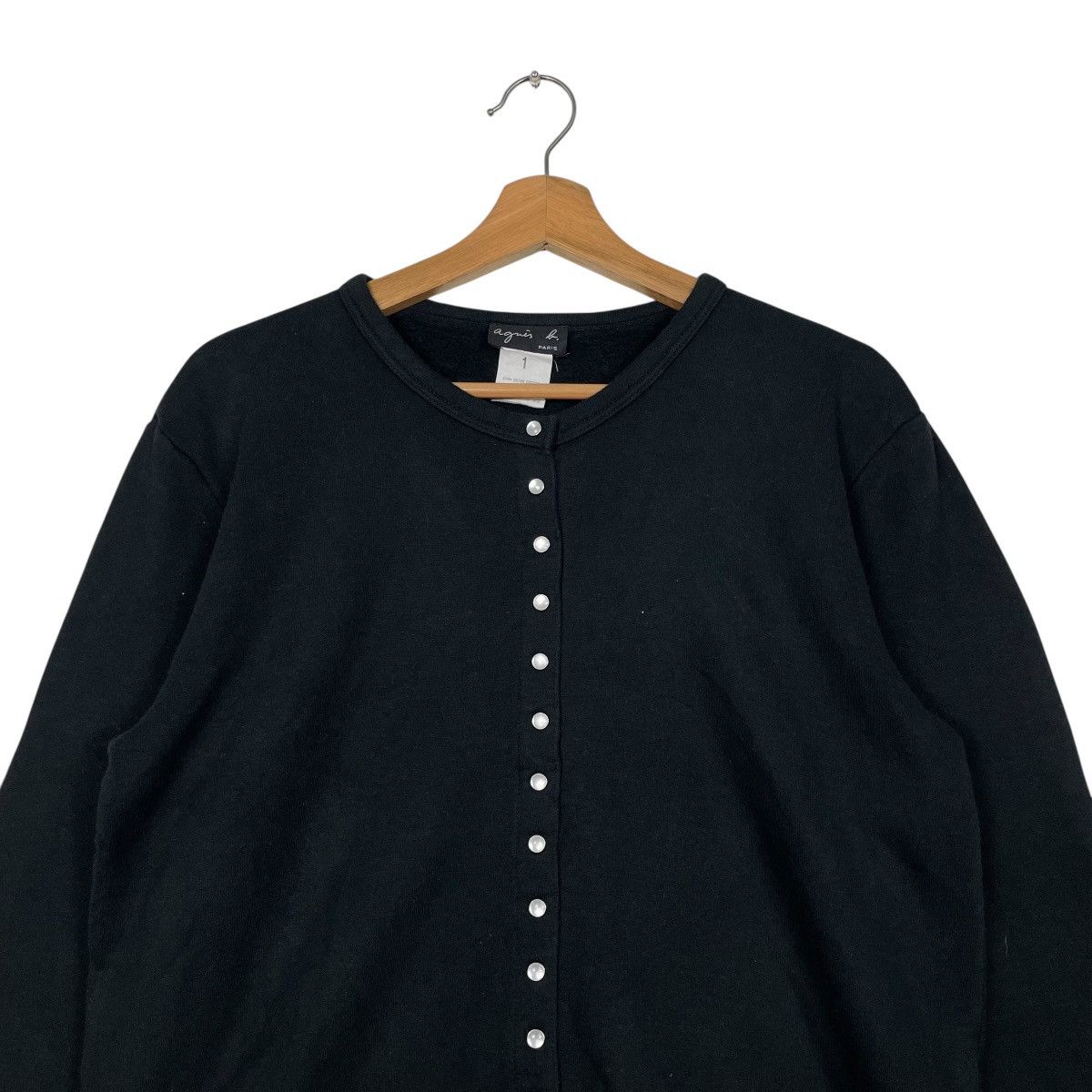 agnes b. Agnes B Snap Button Crop Top Cardigan Size S / US 4 / IT 40 - 2 Thumbnail