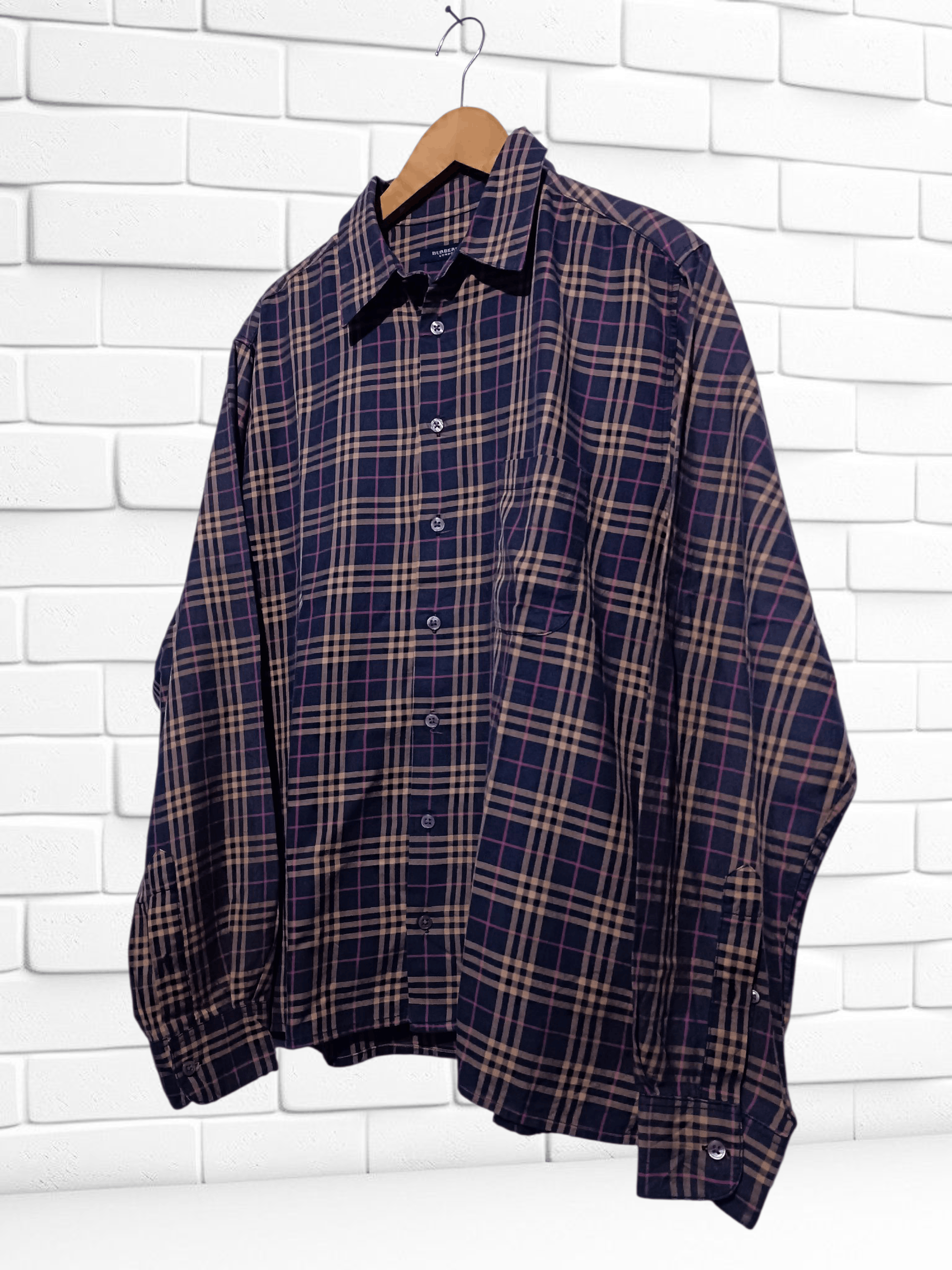 Burberry Vintage Burberry Shirt Size US L / EU 52-54 / 3 - 2 Thumbnail