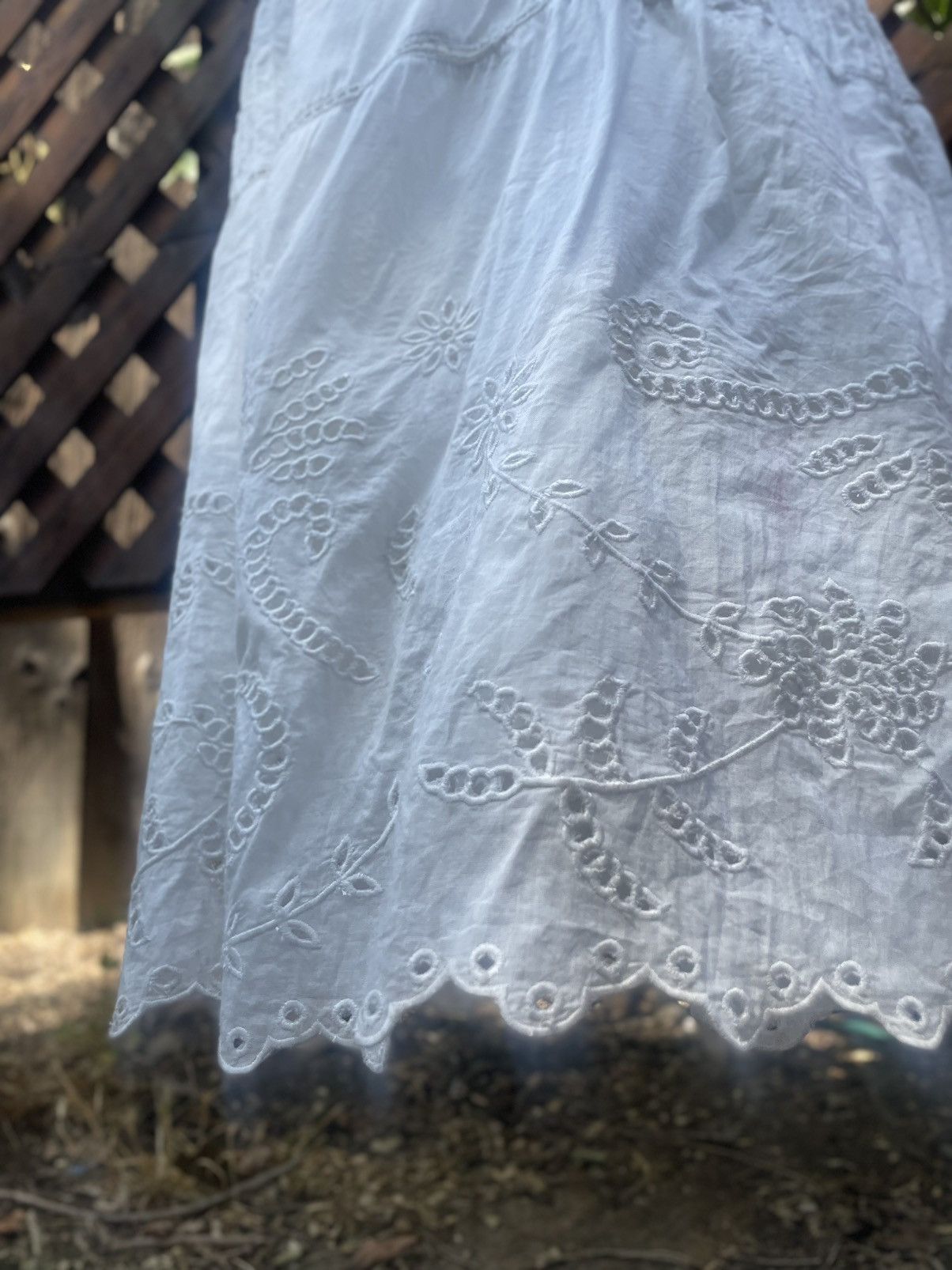 Cleobella CleoBella long white embroidered summer dress Size M / US 6-8 / IT 42-44 - 4 Thumbnail
