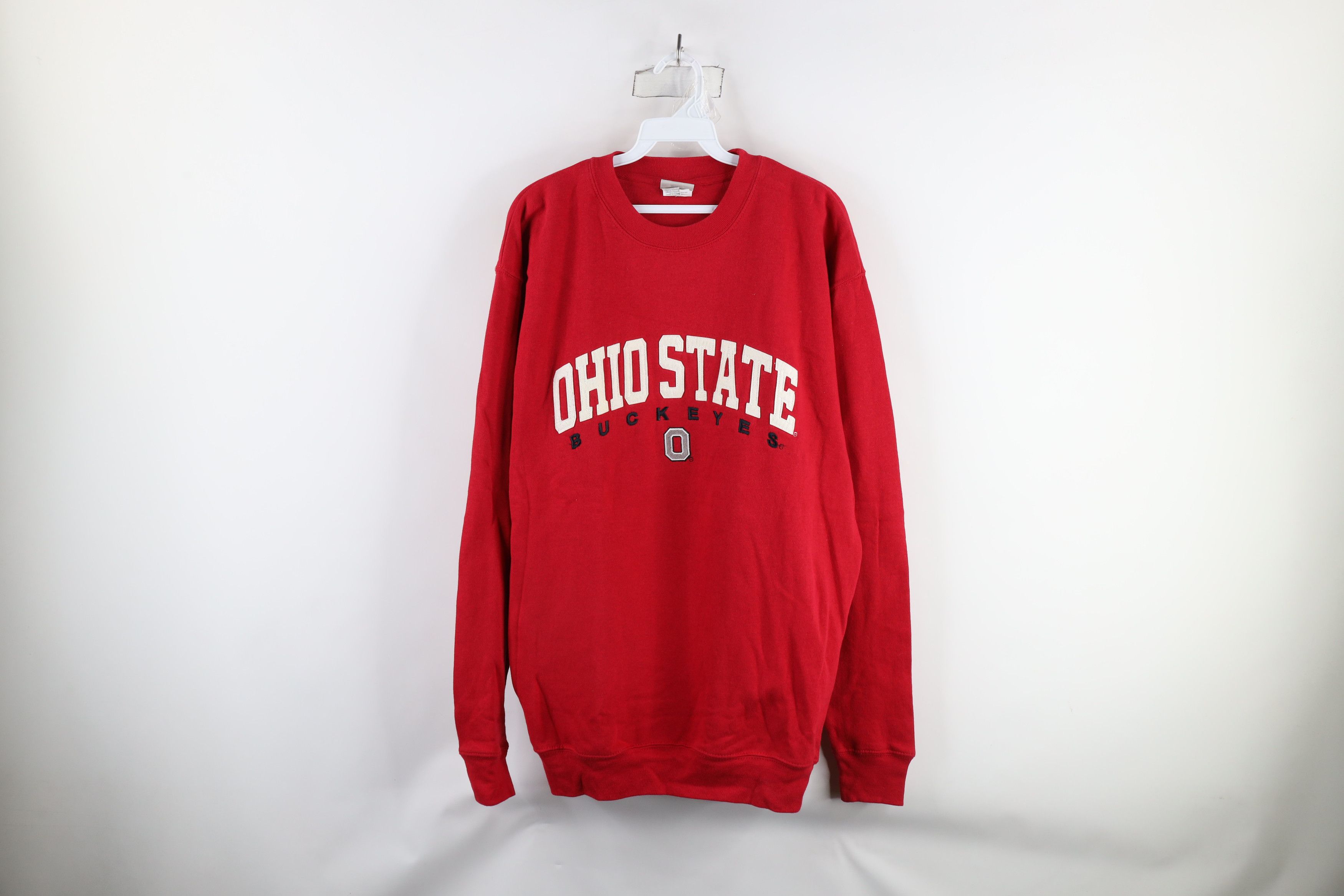 Vintage Vintage 90s State University Crewneck Sweatshirt Red Size US L / EU 52-54 / 3 - 1 Thumbnail
