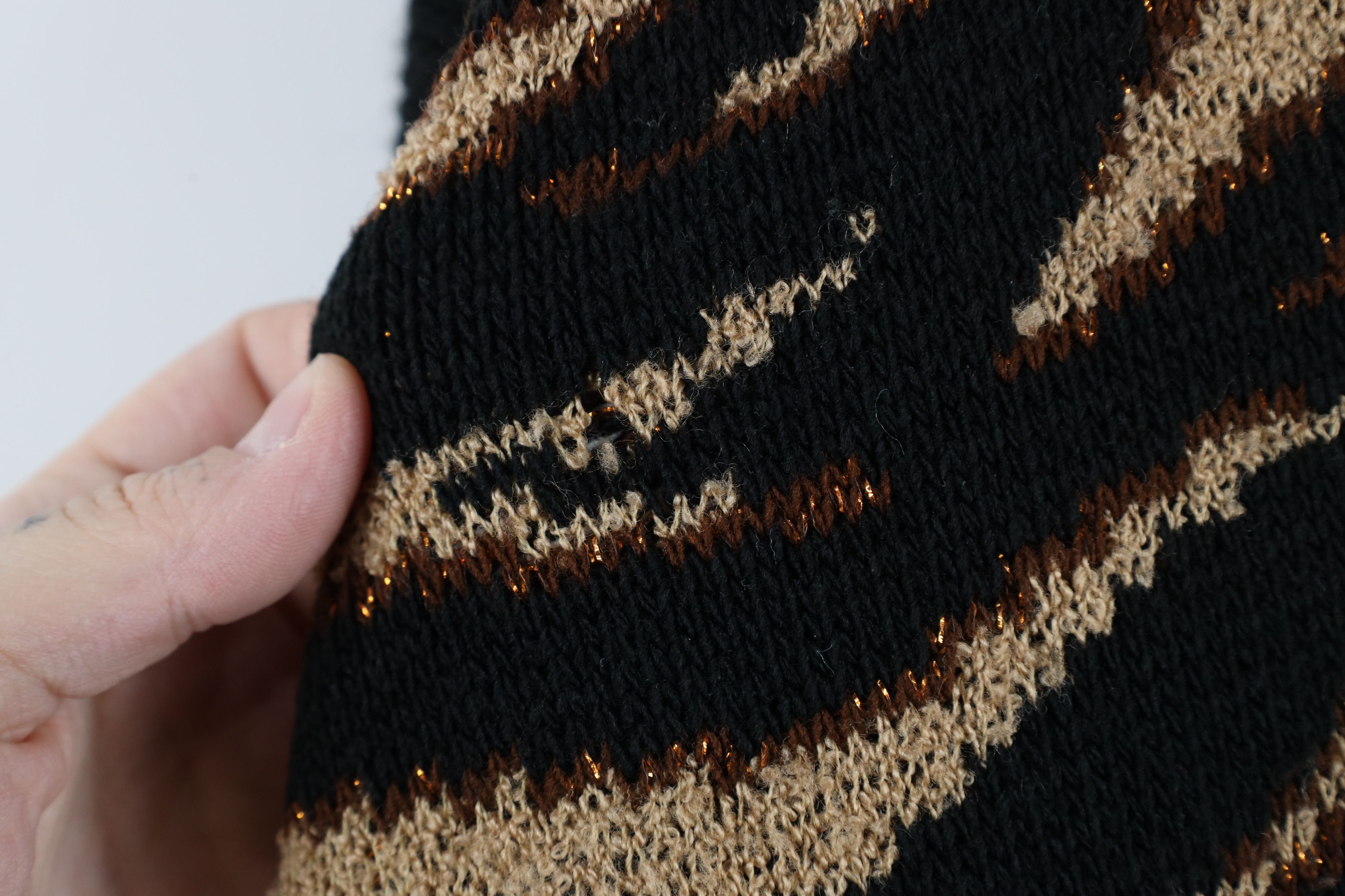 Vintage Vintage 90s Streetwear Cheetah Print Knit Sweater USA Size 3XL / US 20-22 - 4 Thumbnail