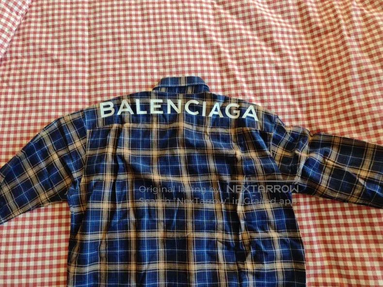 Balenciaga Balenciaga size 37 Classic Plaid Shirt Size US S / EU 44-46 / 1 - 2 Thumbnail