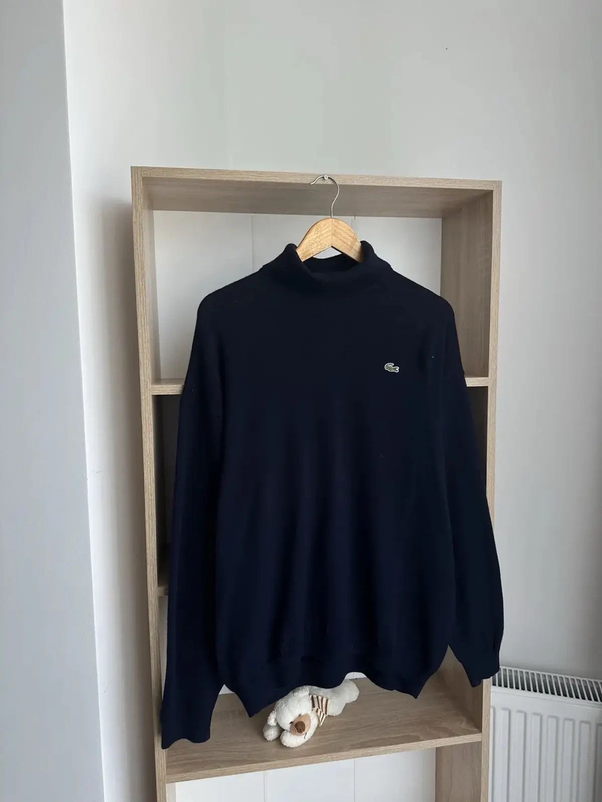 Lacoste Vintage Lacoste Sweater Turtleneck Blue Big Logo Size US M / EU 48-50 / 2 - 4 Thumbnail