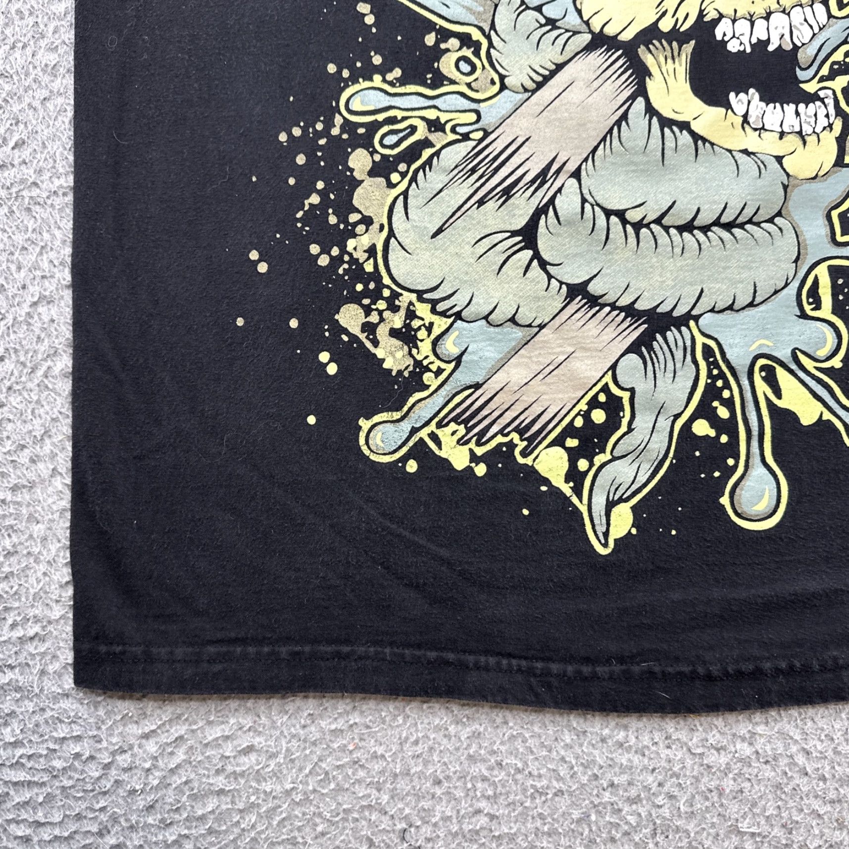 Fruit Of The Loom VINTAGE Protest The Hero Band T Shirt Large Rare Skull Shirt Mens L Black Size US L / EU 52-54 / 3 - 7 Thumbnail