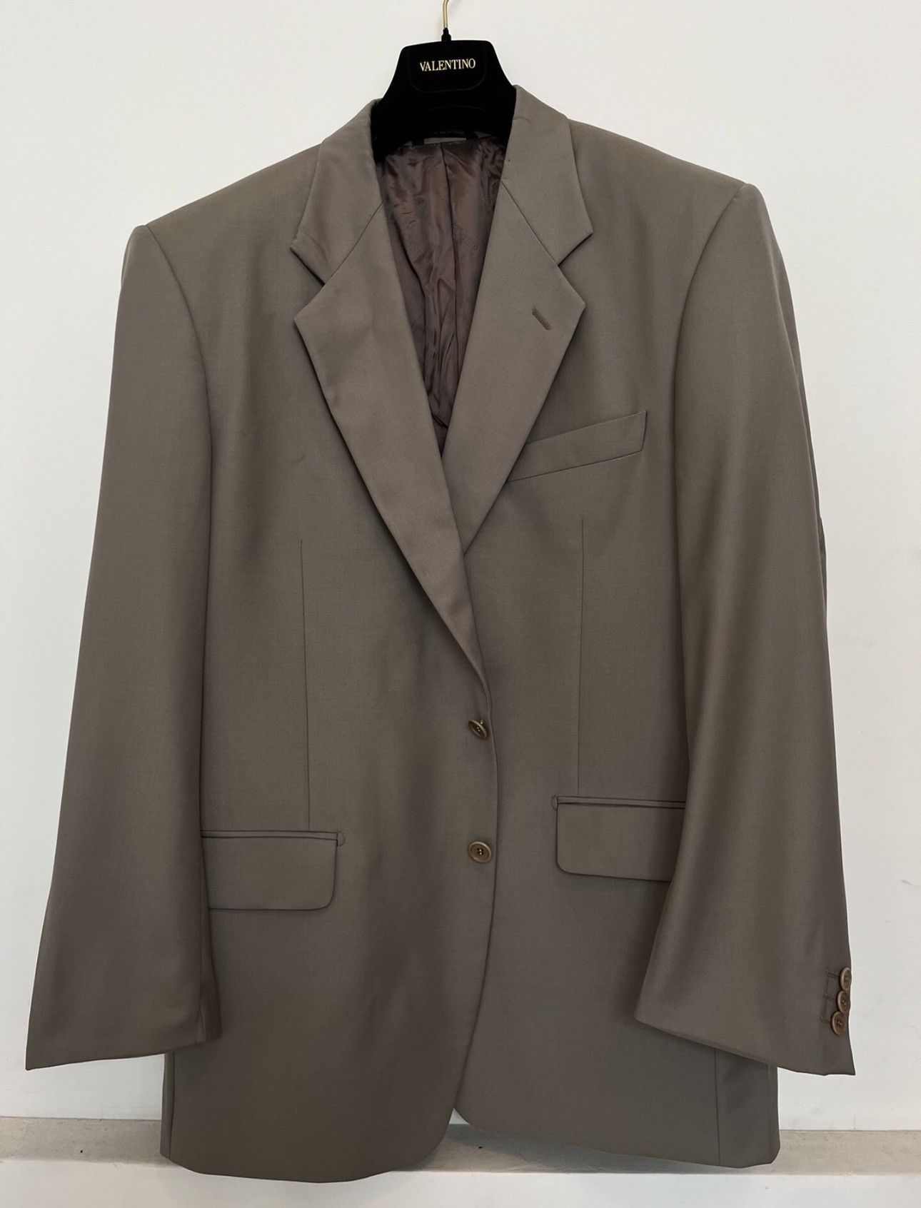 Valentino Valentino wool suits kaki Size 52R - 1 Thumbnail