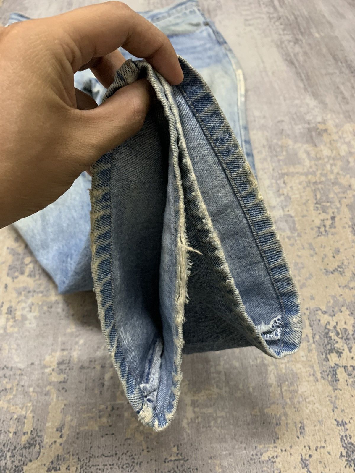 Japanese Brand Vintage Japanese Original Denim Jeans Faded Blue Skater Y2K Size US 31 - 6 Thumbnail
