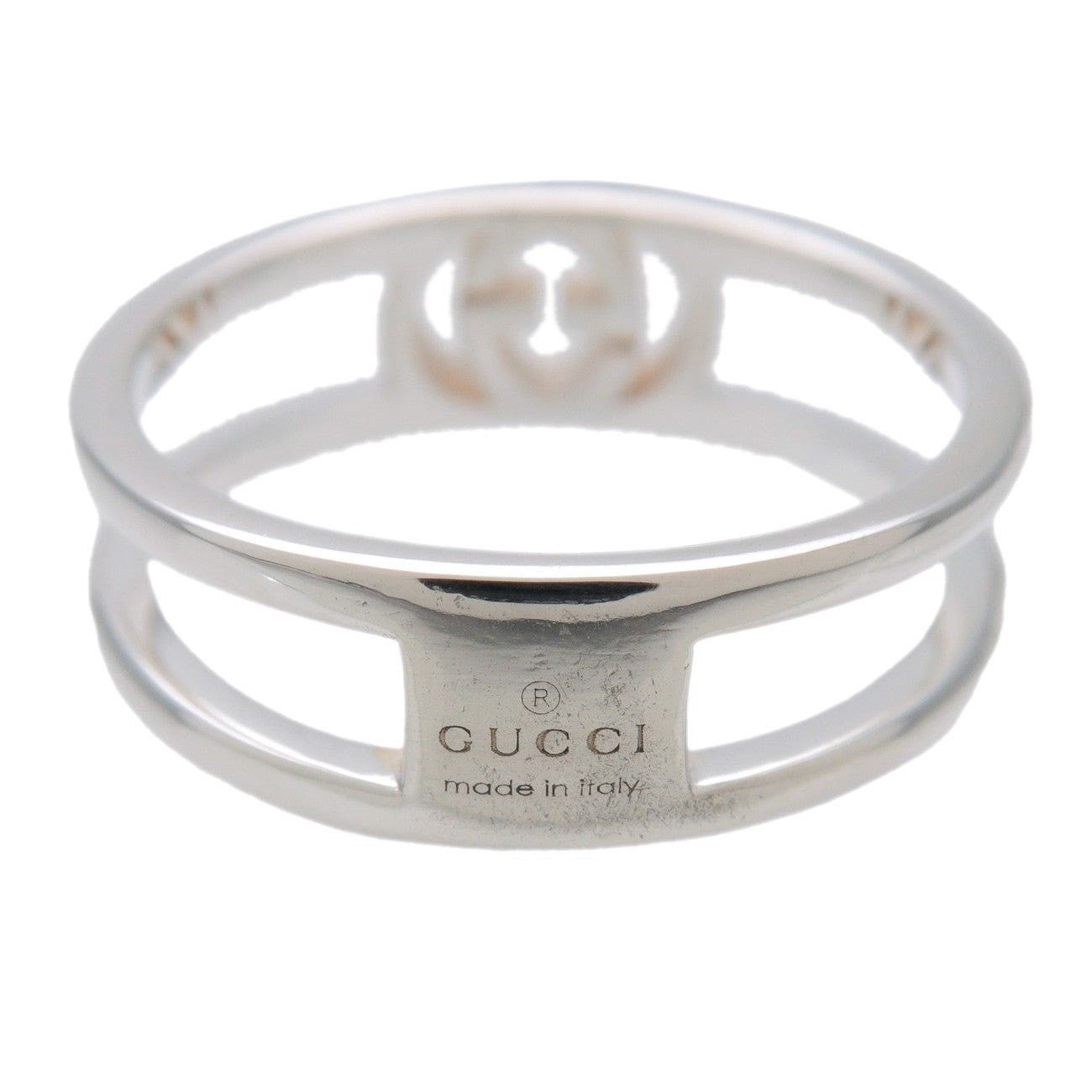 Gucci Gucci Interlocking G Open Band Sterling Silver Ring Size ONE SIZE - 2 Thumbnail
