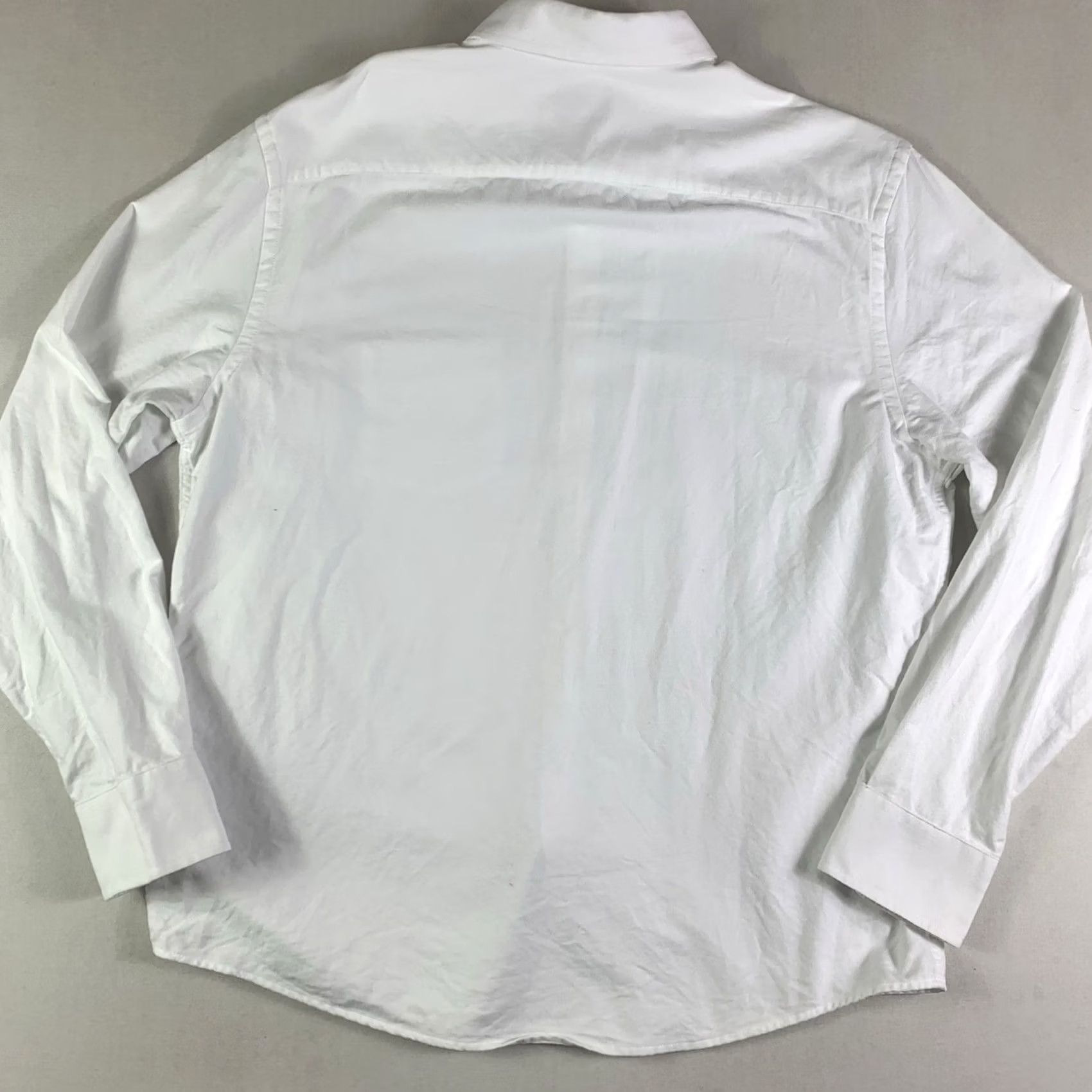 UNTUCKit UNTUCKit Button-Down Shirt Mens XL White Oxford Cotton Long Sleeve Button-Up Classic No N/A Size US XL / EU 56 / 4 - 6 Thumbnail