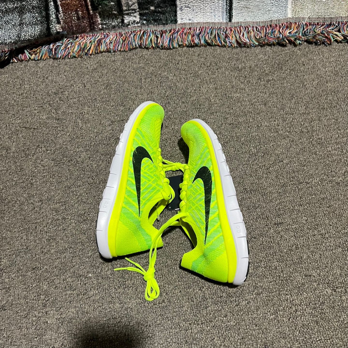Nike Nike Free 4.0 Flyknit Green 6.5 Size US 6.5 / IT 36.5 - 5 Thumbnail