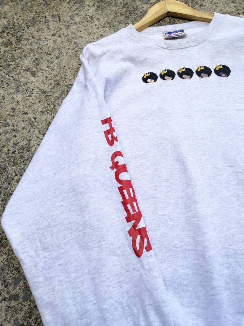 Hanes × Vintage Vintage Hanes The Queens Sweatshirt Size US L / EU 52-54 / 3 - 2 Thumbnail