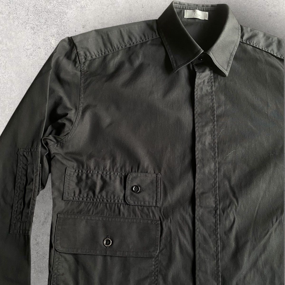 Dior × Hedi Slimane SS07 Cargo Pockets Shirt Size US S / EU 44-46 / 1 - 1 Thumbnail