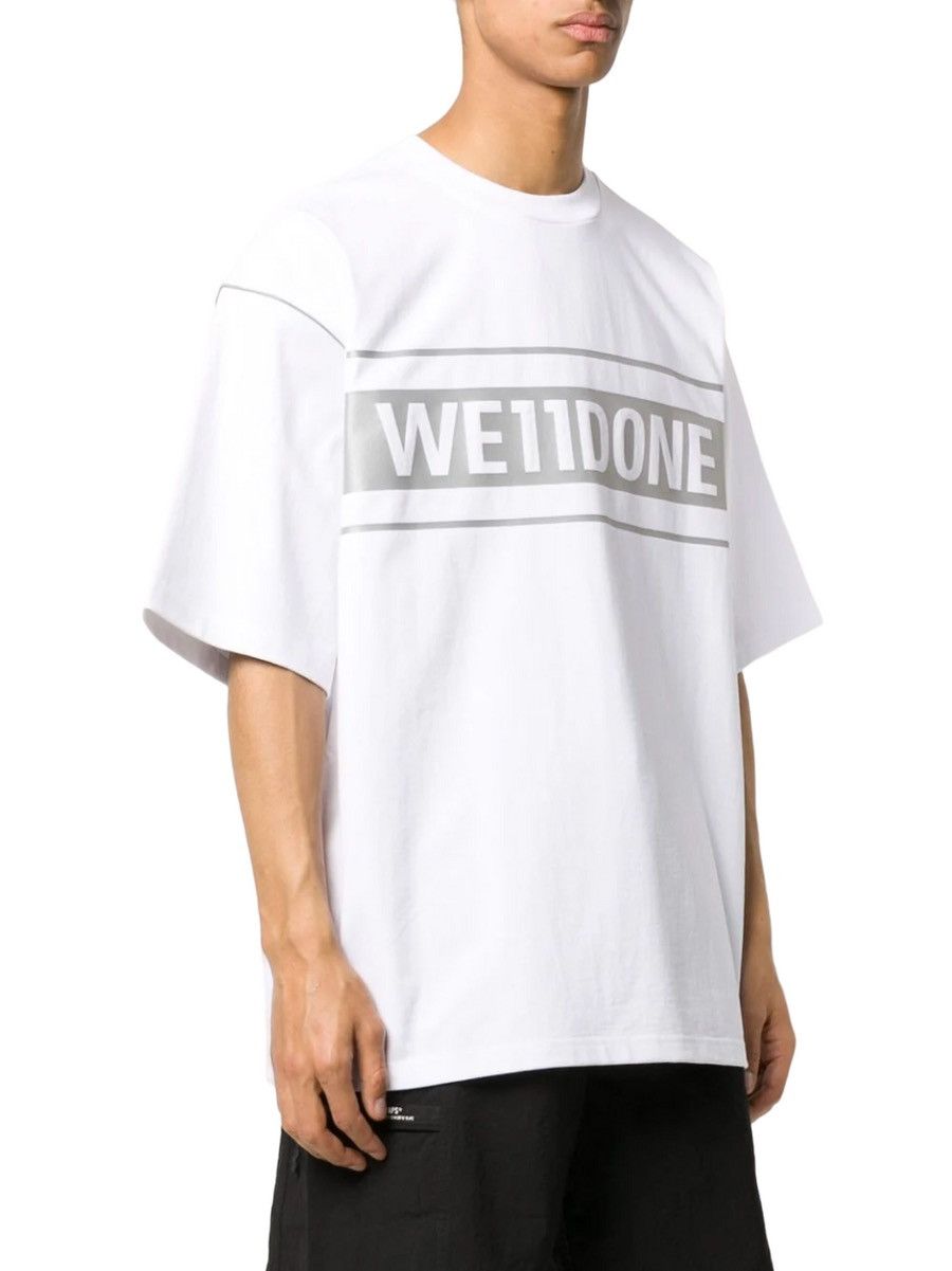 WE11DONE We11done White Reflective T-Shirt Size US M / EU 48-50 / 2 - 2 Thumbnail