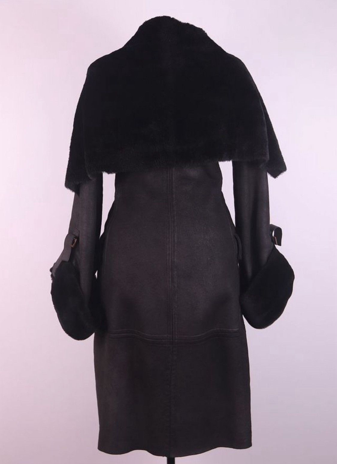 Gucci Gucci by Tom Ford FW2003 Shearling Leather Coat Jacket Size XS / US 0-2 / IT 36-38 - 3 Thumbnail