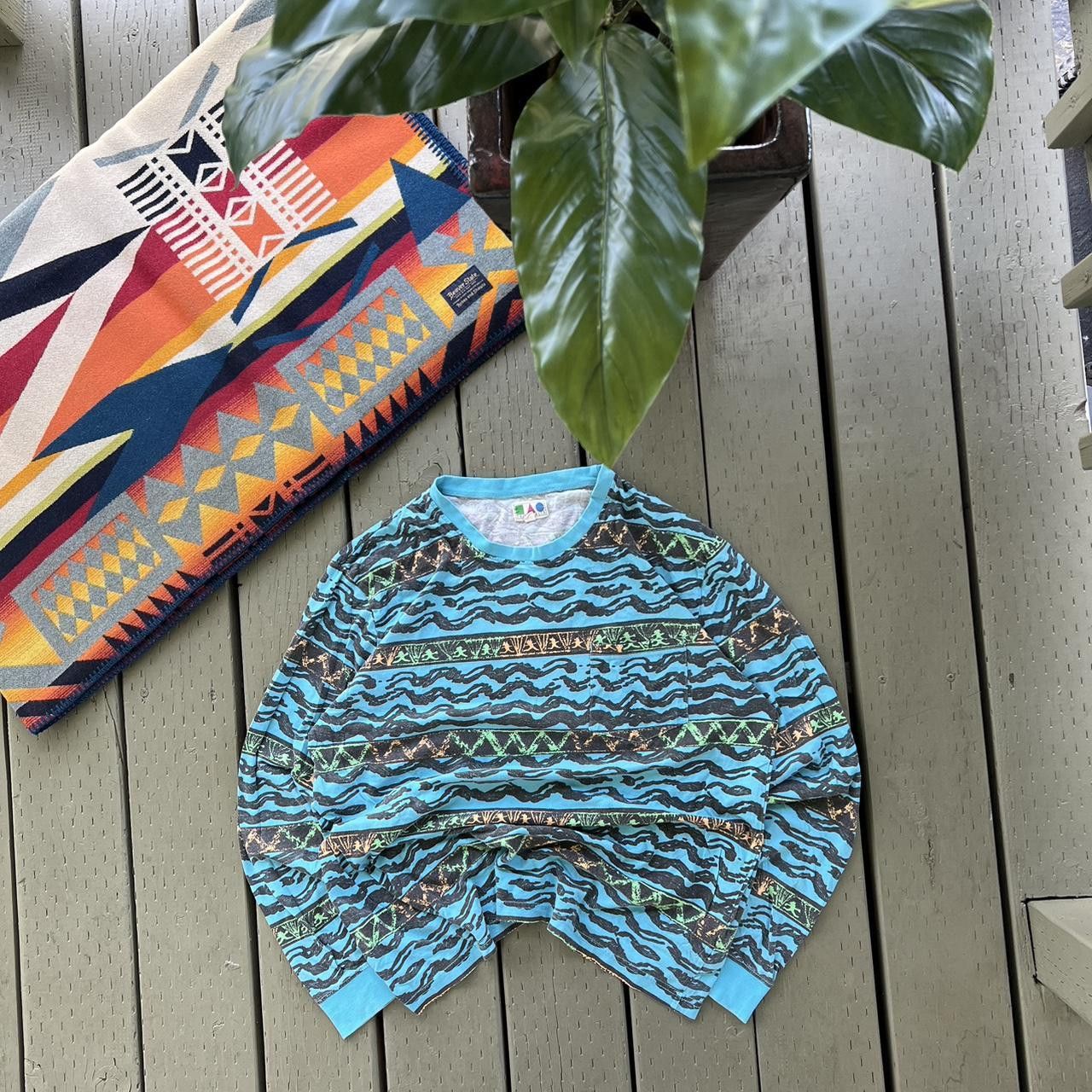 Vintage Vintage 90s Surfer Skater Print Crewneck Sweatshirt Size US XL / EU 56 / 4 - 3 Thumbnail