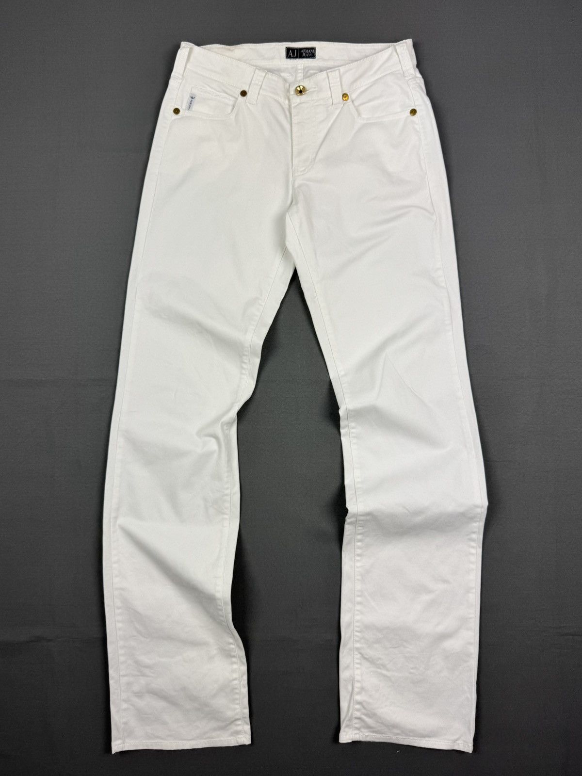 Armani Y2K Vintage Armani Jeans Basic White Women’s Pants Size 30" / US 8 / IT 44 - 1 Thumbnail