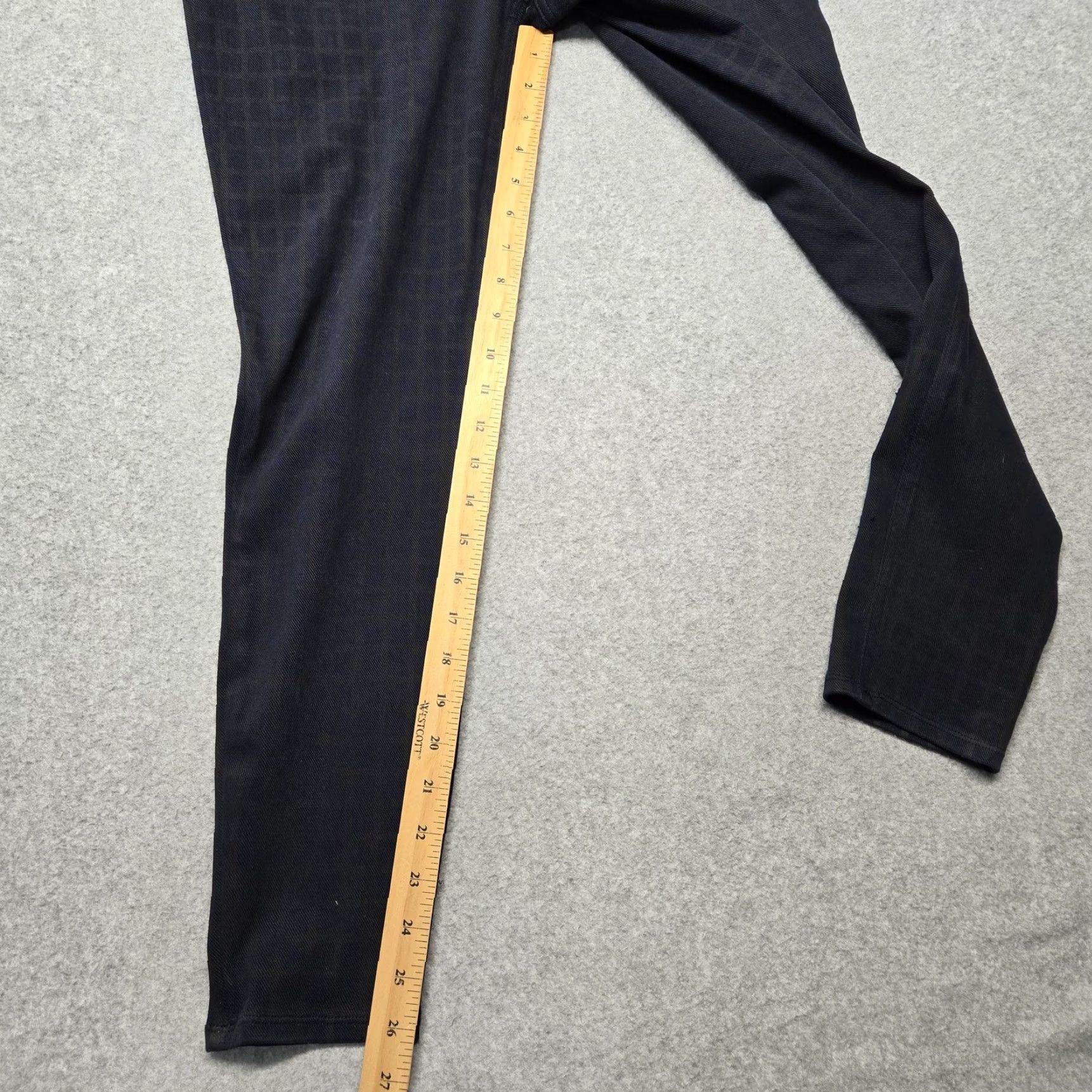 Spanx SPANX Leggings Womens L Blue Check High Rise Jegging Pockets Stretch Ankle Size 36" / US 14 / IT 50 - 7 Thumbnail