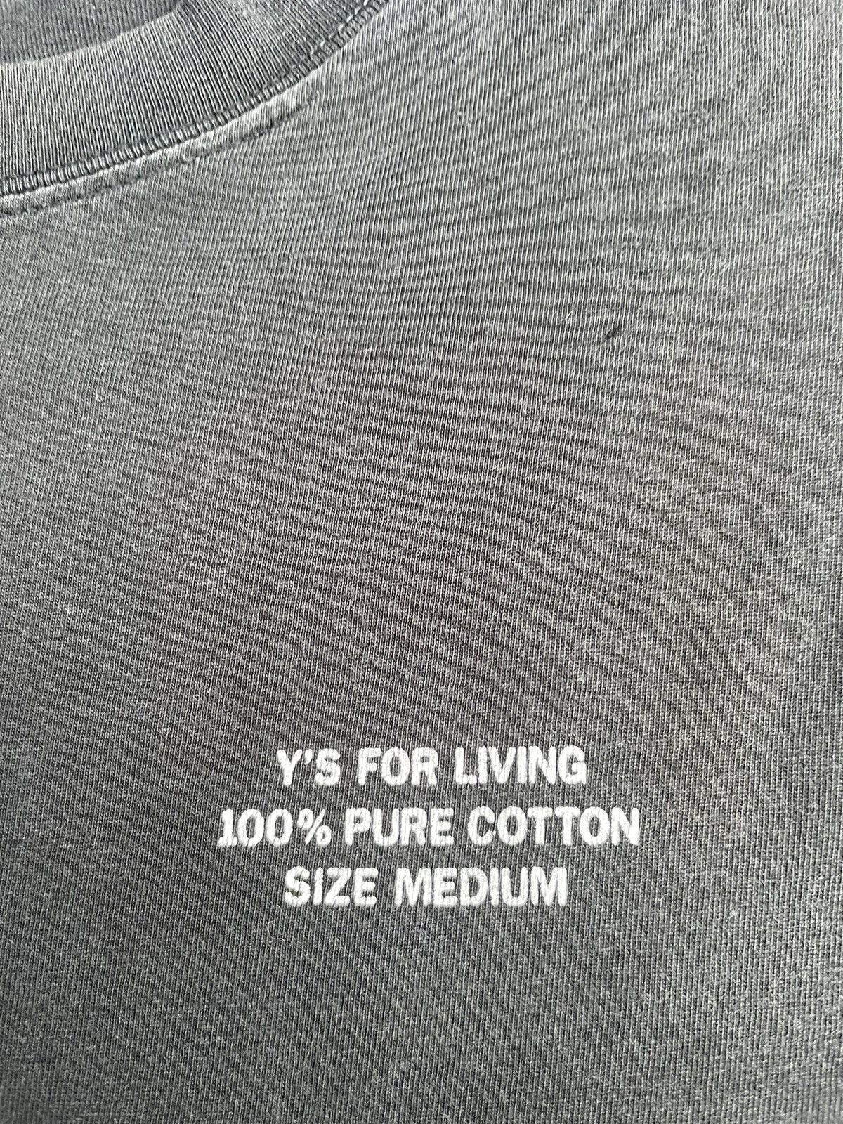Designer Vintage Y’S For Living Faded Tshirt Size US M / EU 48-50 / 2 - 11 Thumbnail